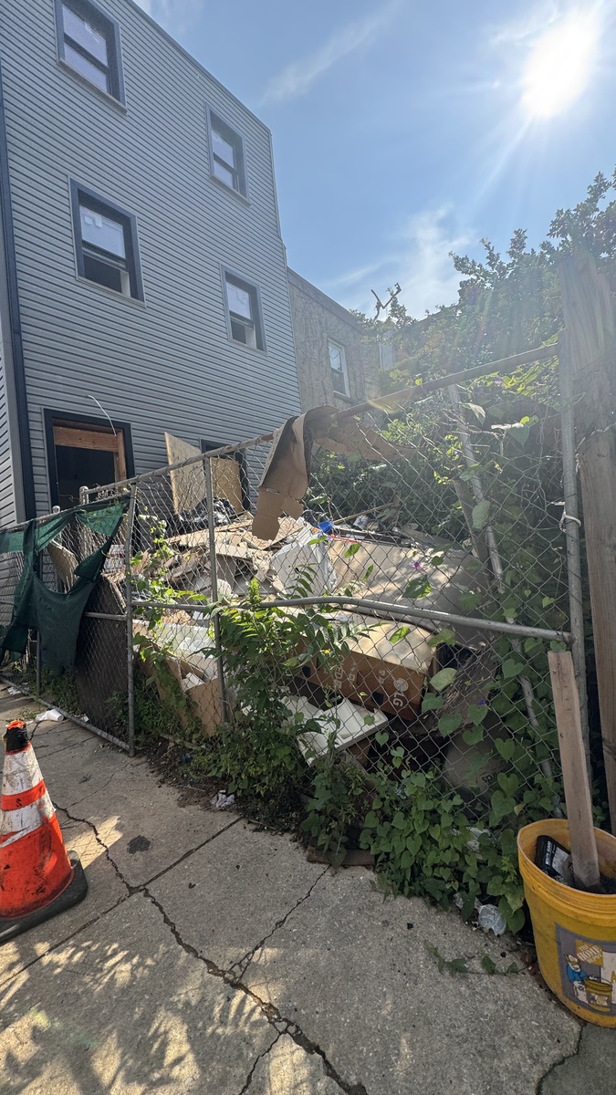 Photographic documentation of the work as submitted to the city's 311 record.