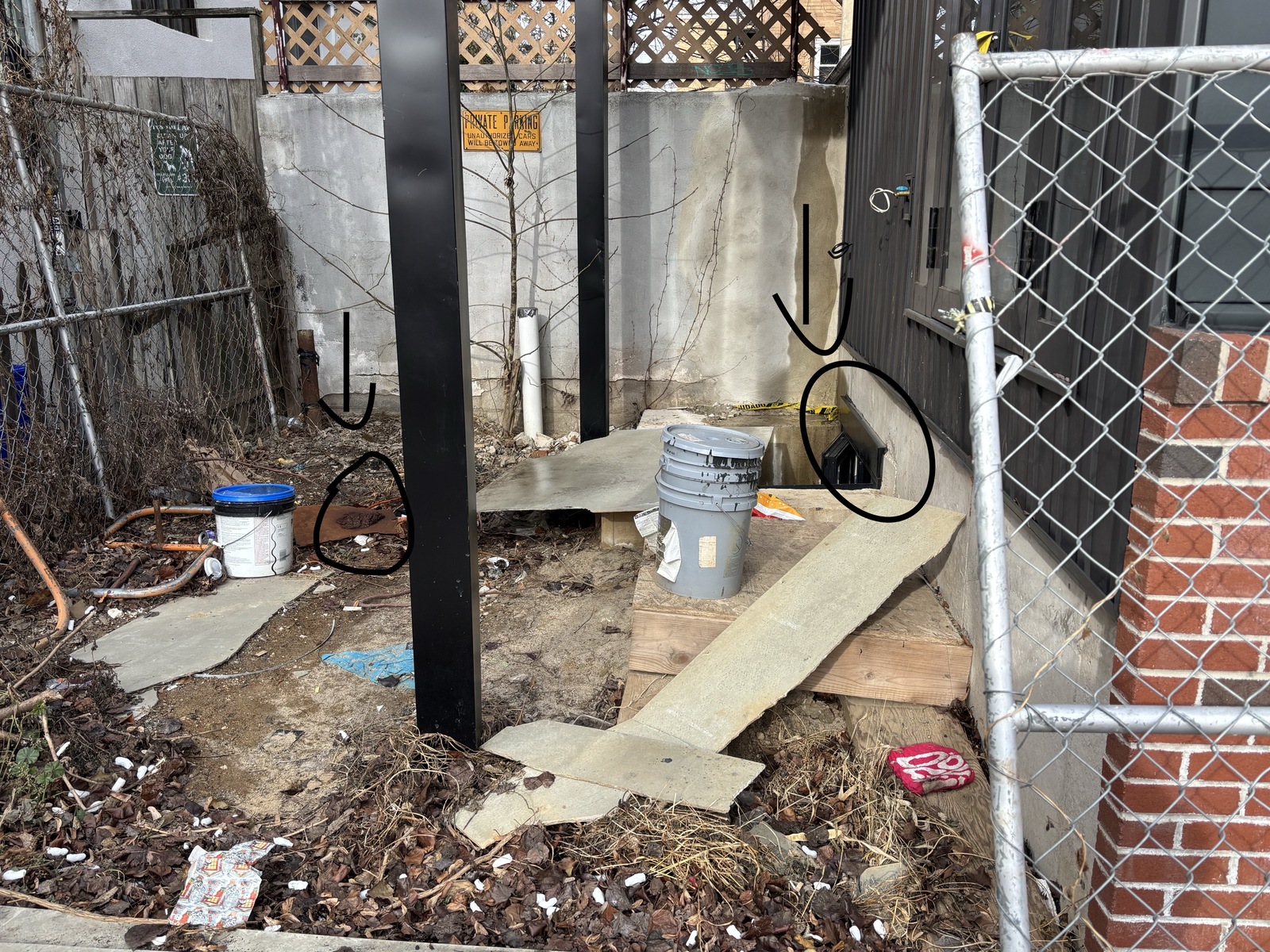 Photographic documentation of the work as submitted to the city's 311 record.