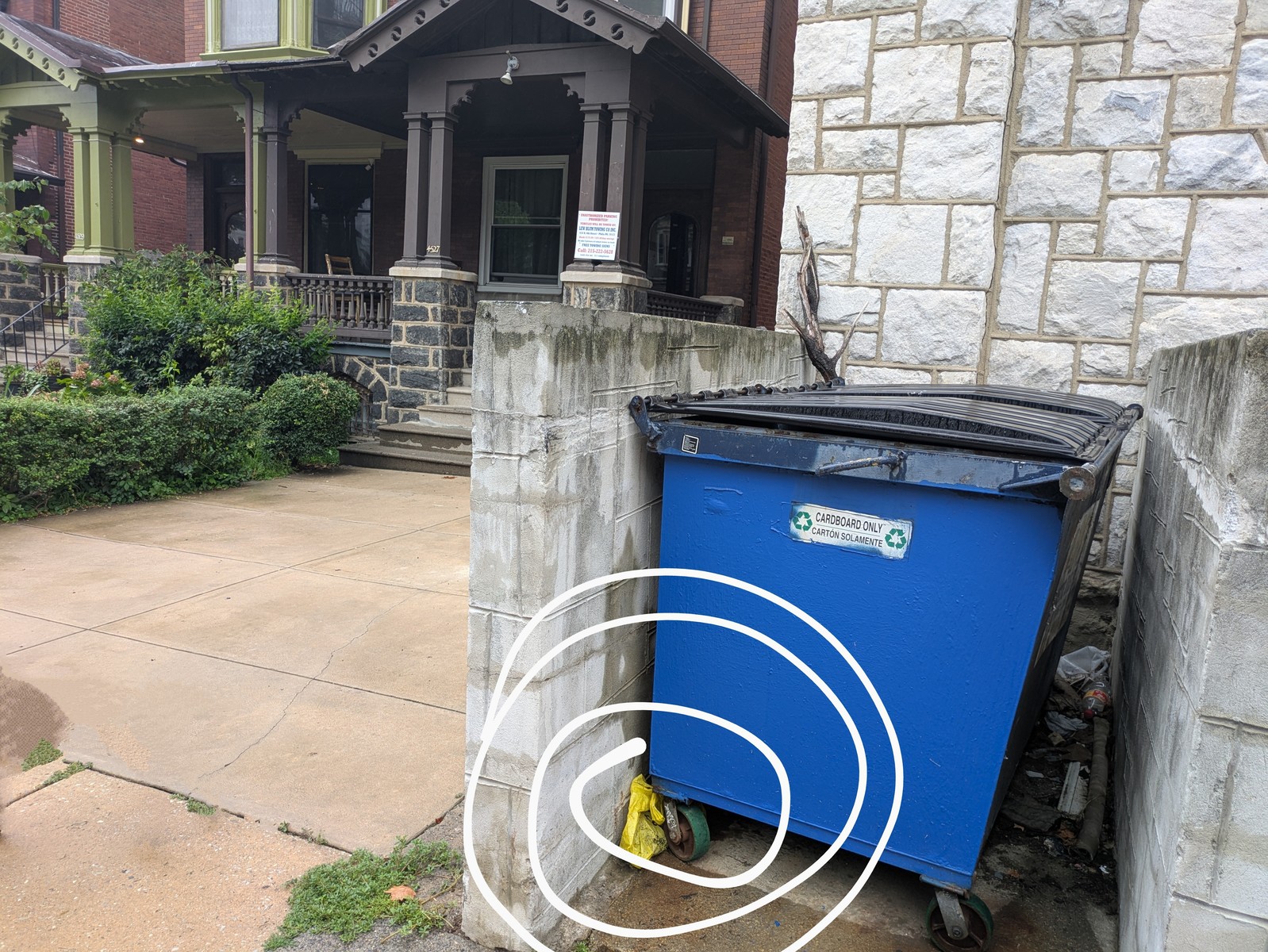 Photographic documentation of the work as submitted to the city's 311 record.