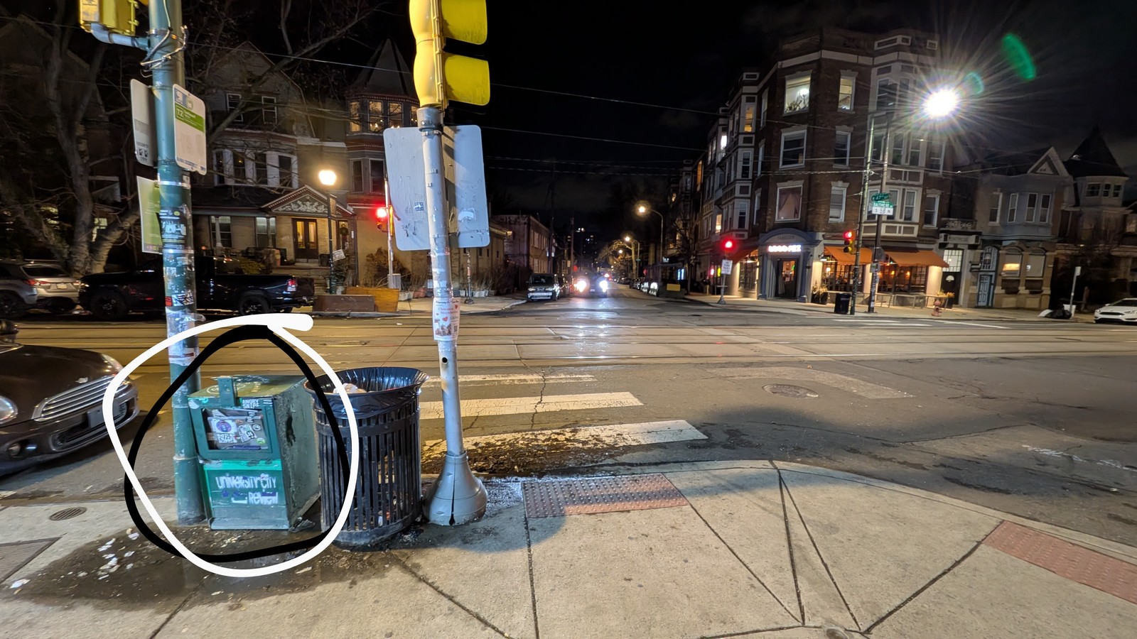 Photographic documentation of the work as submitted to the city's 311 record.