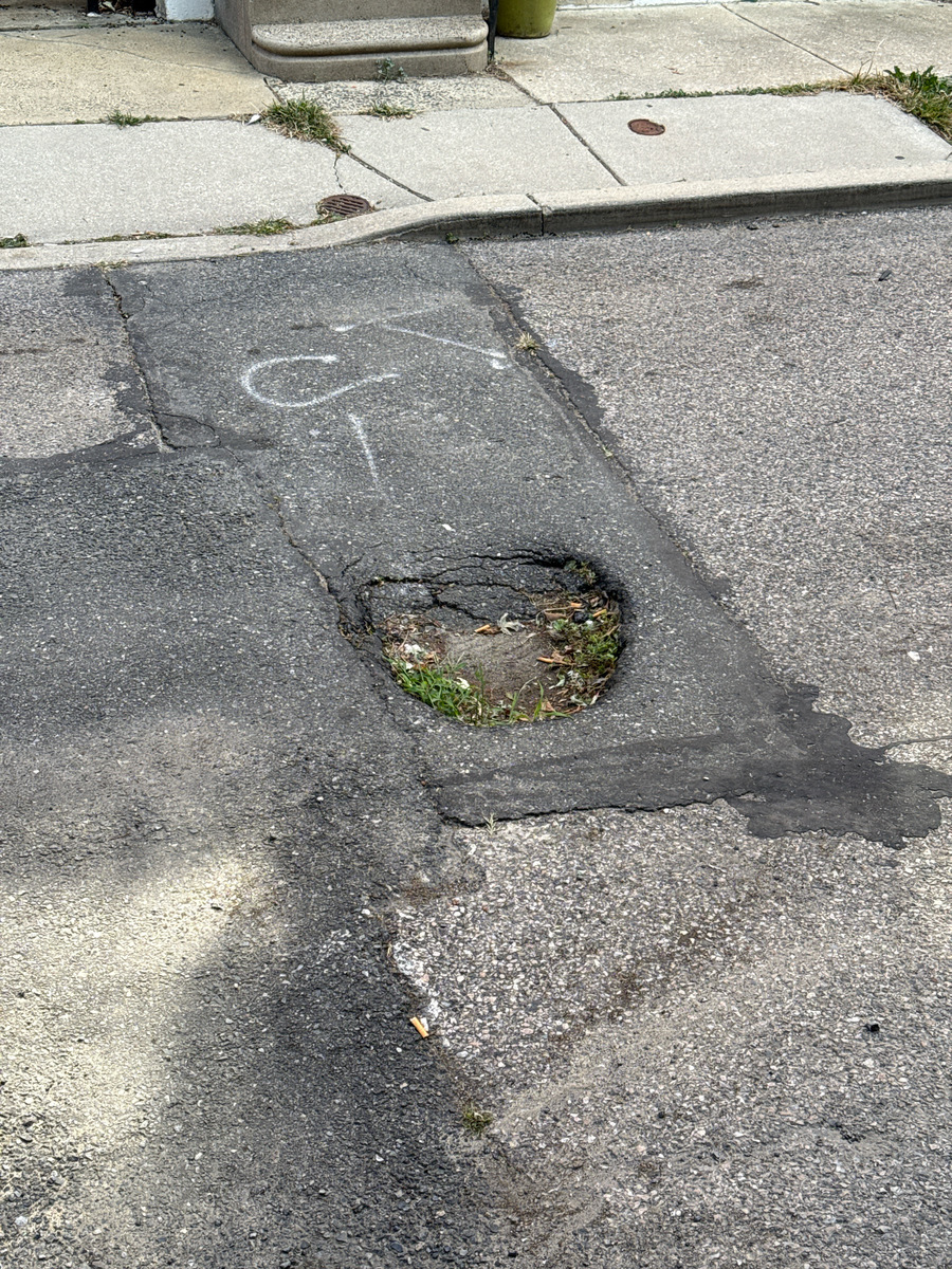 Photographic documentation of the work as submitted to the city's 311 record.