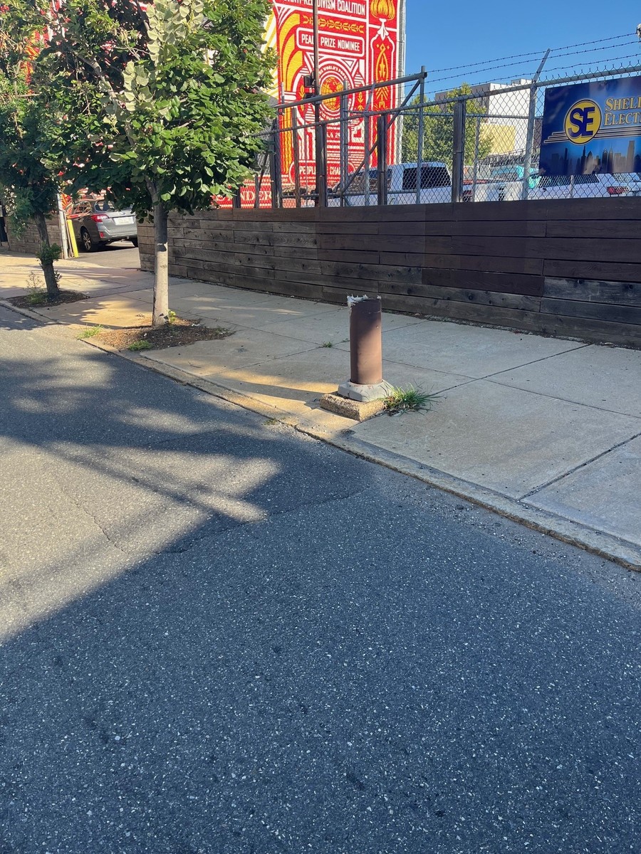 Photographic documentation of the work as submitted to the city's 311 record.
