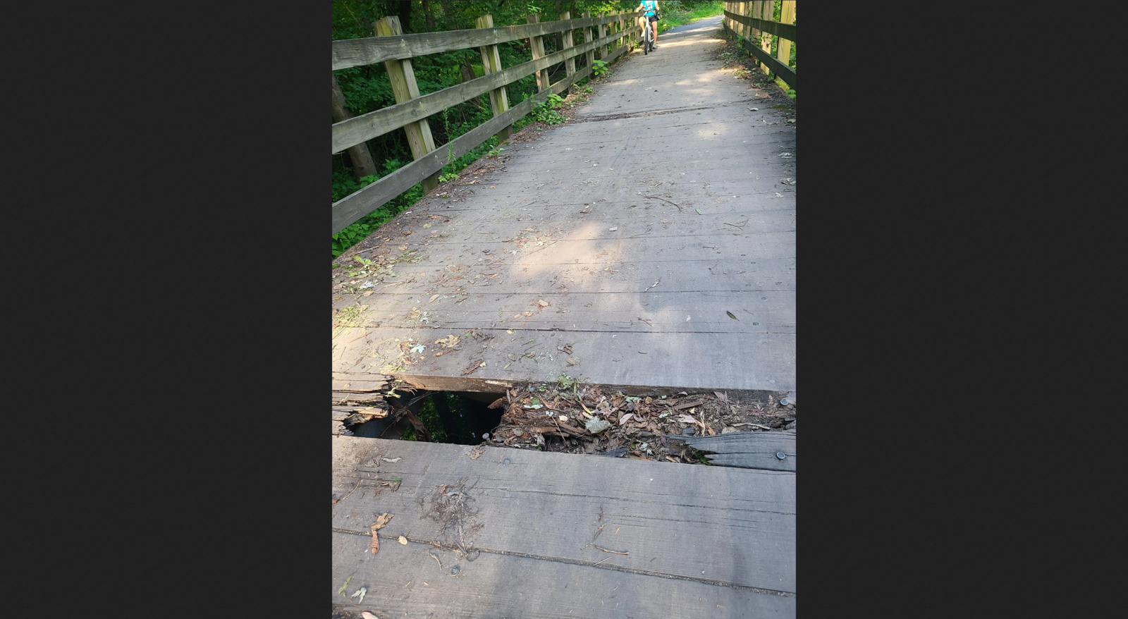 Photographic documentation of the work as submitted to the city's 311 record.
