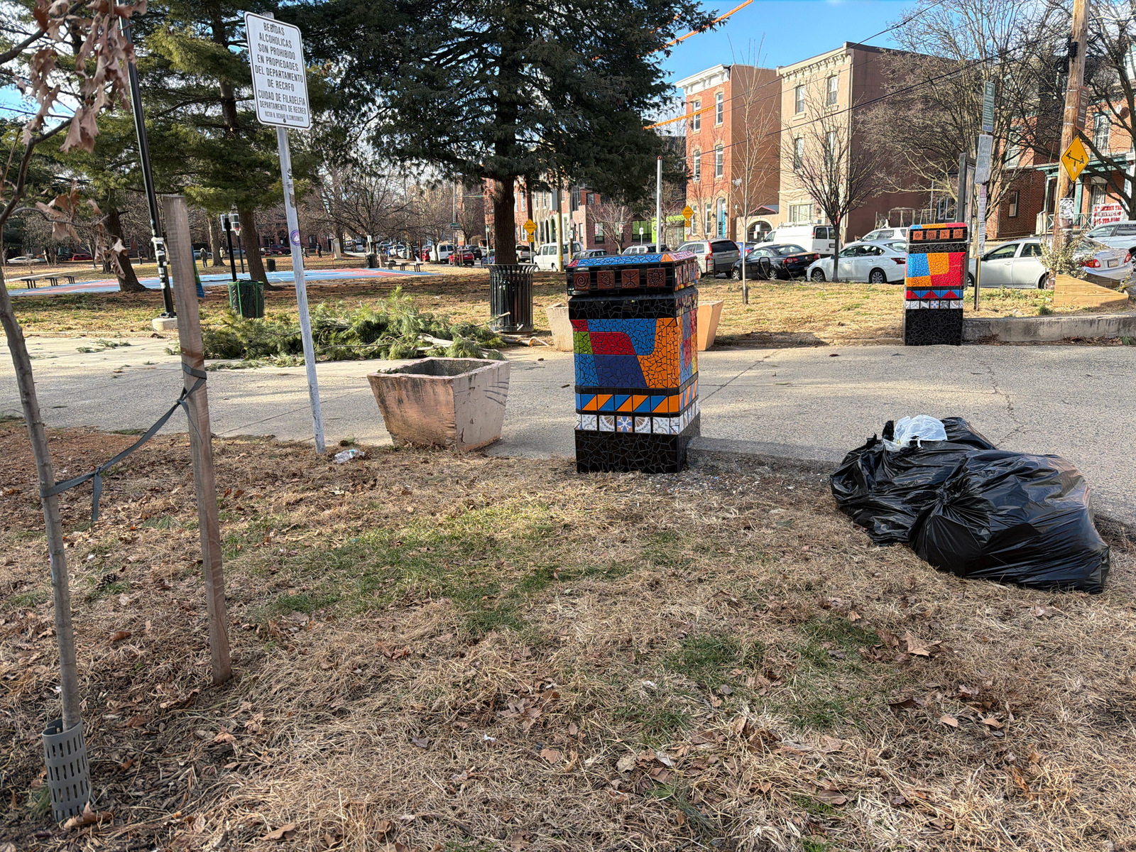 Photographic documentation of the work as submitted to the city's 311 record.