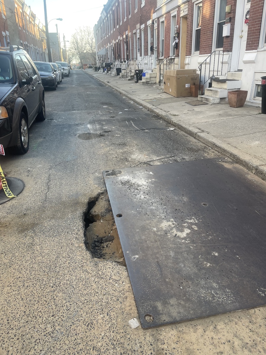 Photographic documentation of the work as submitted to the city's 311 record.