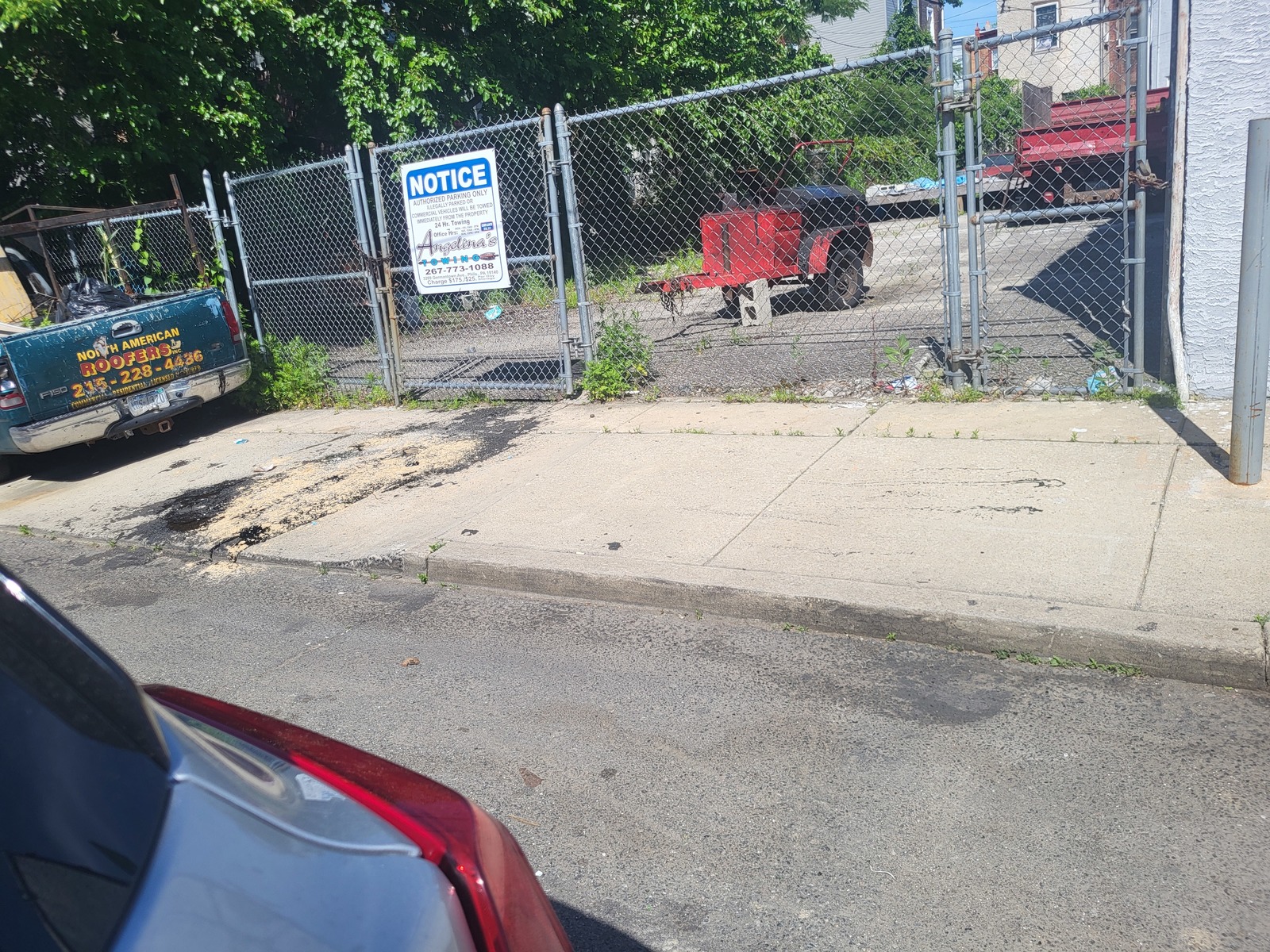 Photographic documentation of the work as submitted to the city's 311 record.
