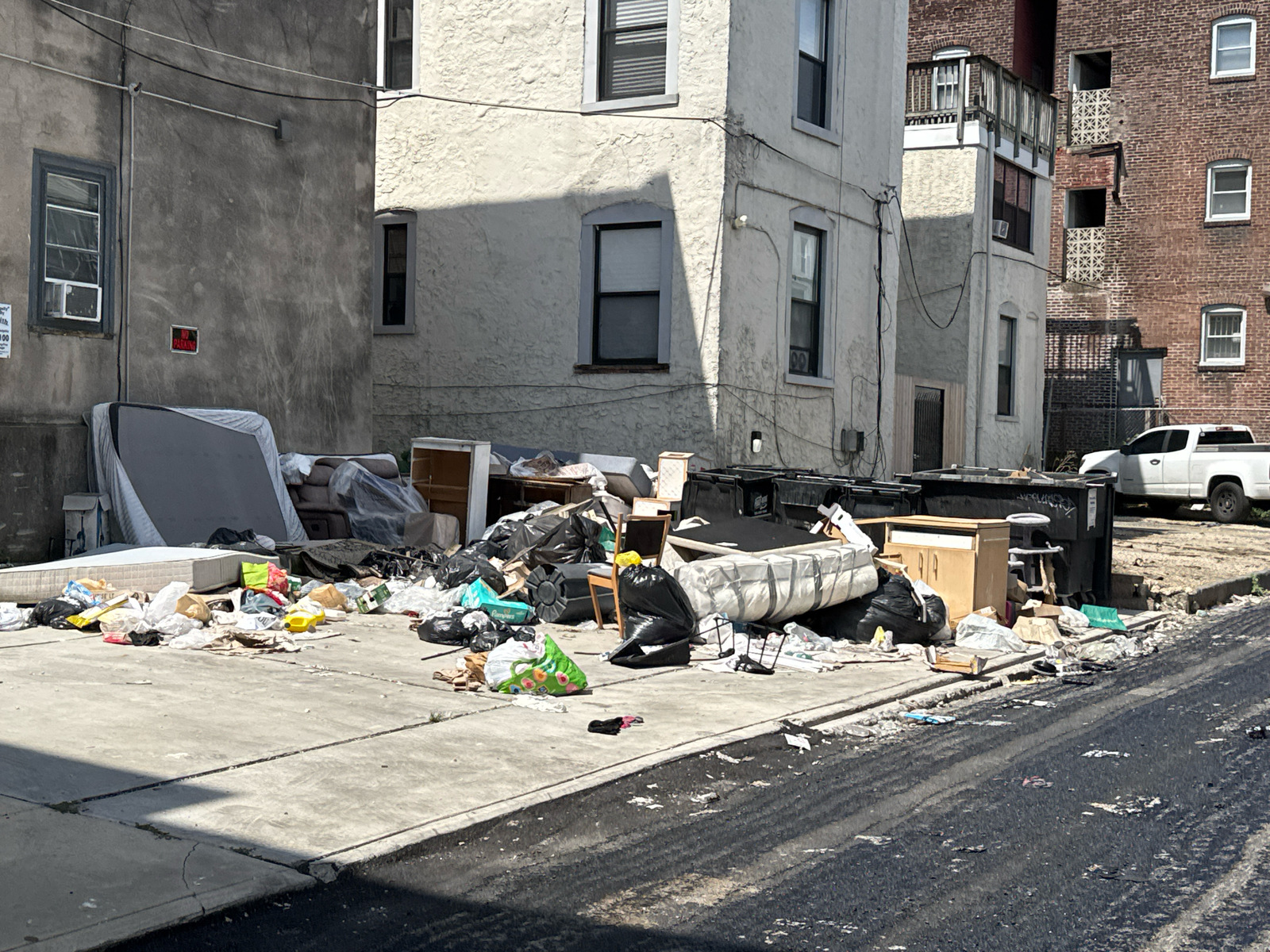 Photographic documentation of the work as submitted to the city's 311 record.