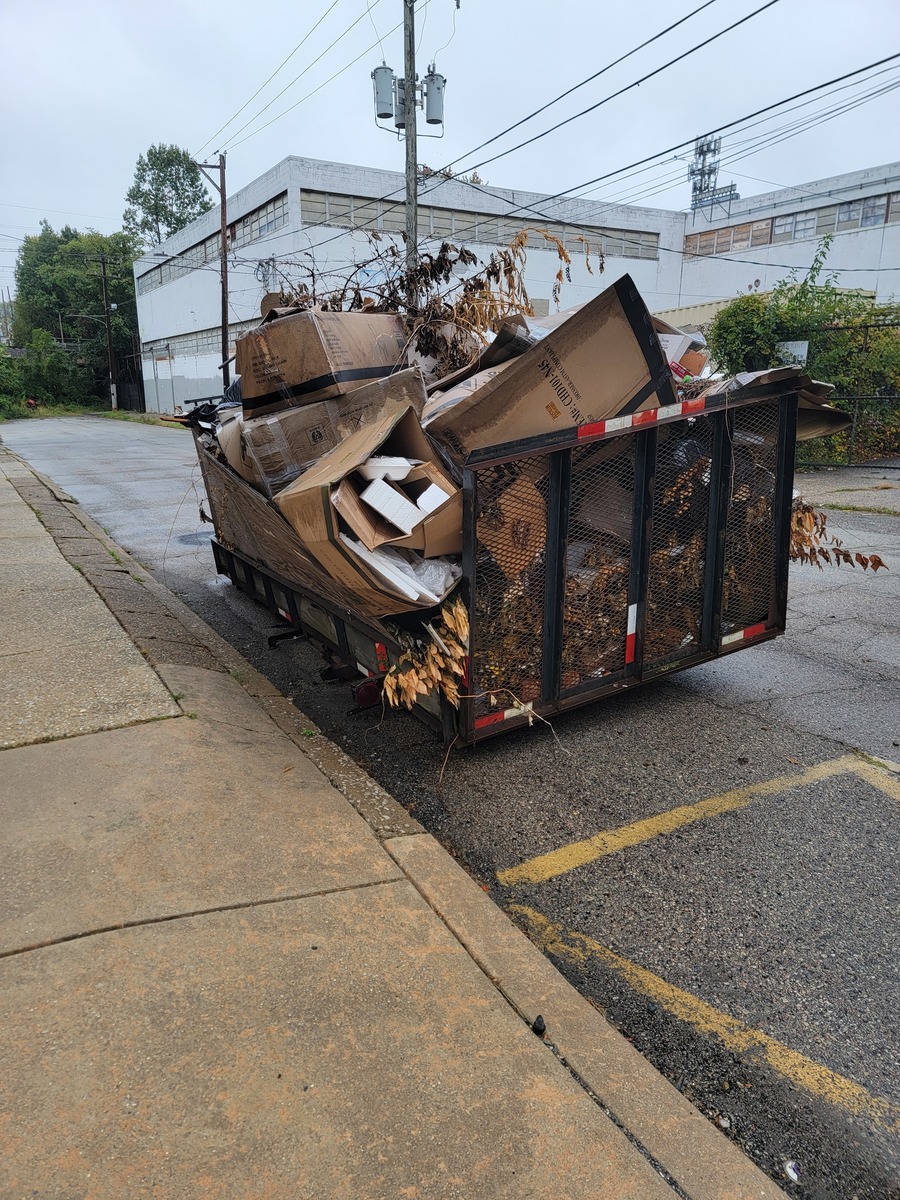 Photographic documentation of the work as submitted to the city's 311 record.