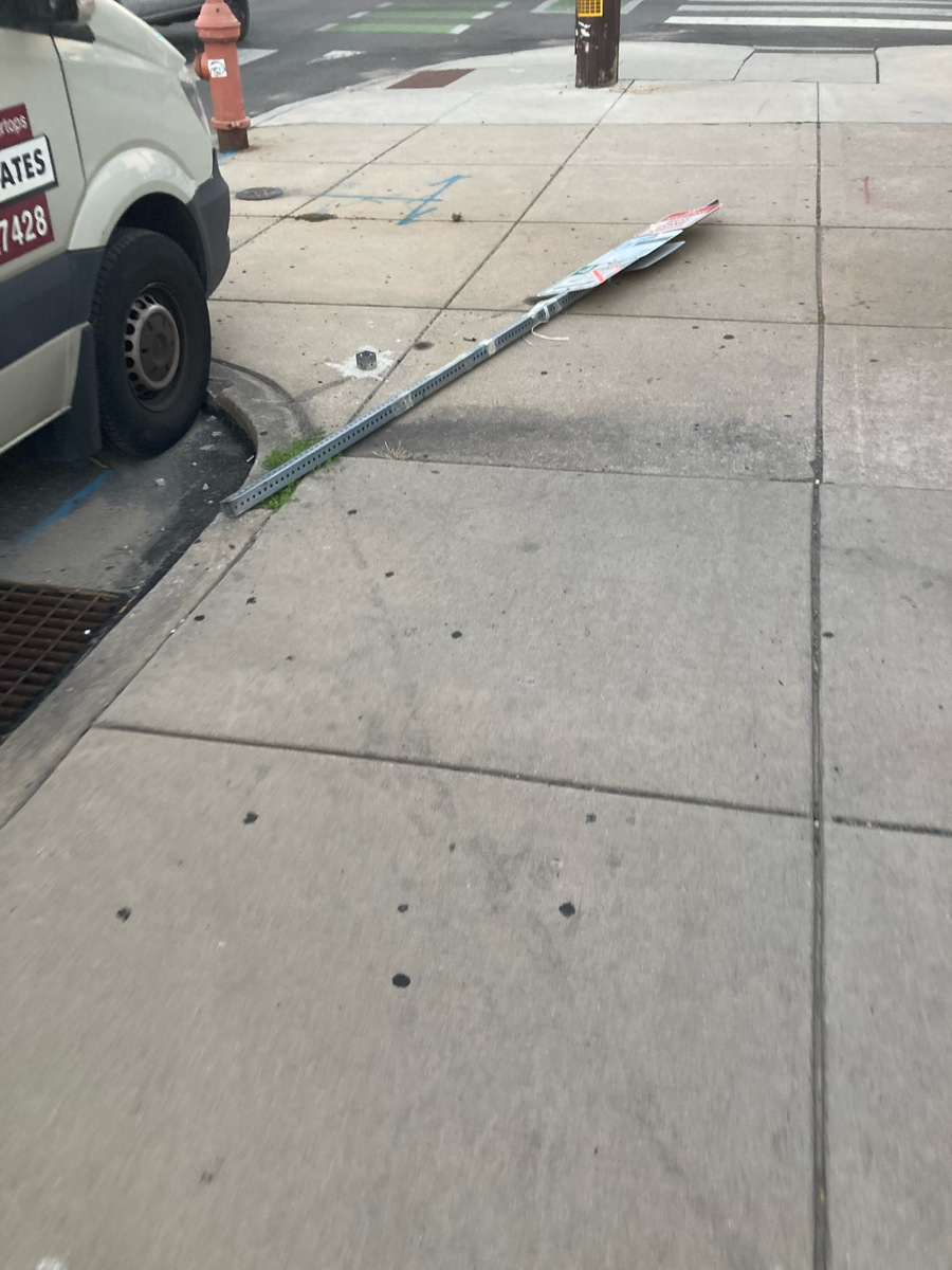 Photographic documentation of the work as submitted to the city's 311 record.