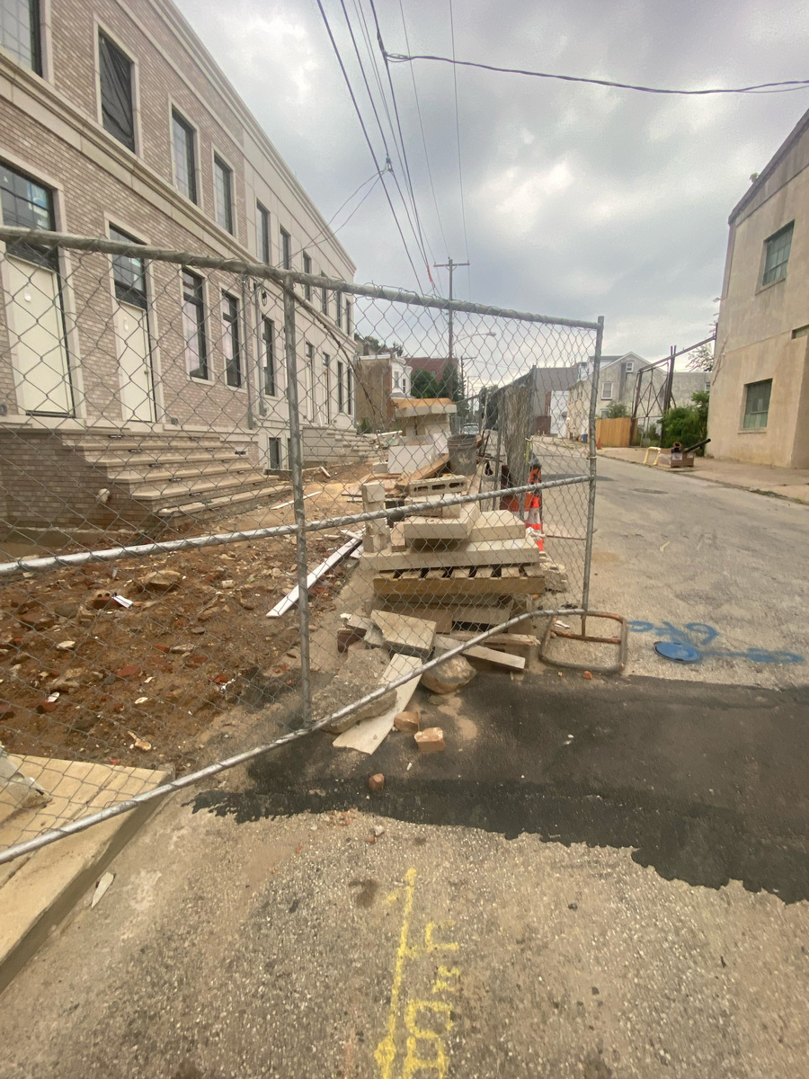 Photographic documentation of the work as submitted to the city's 311 record.