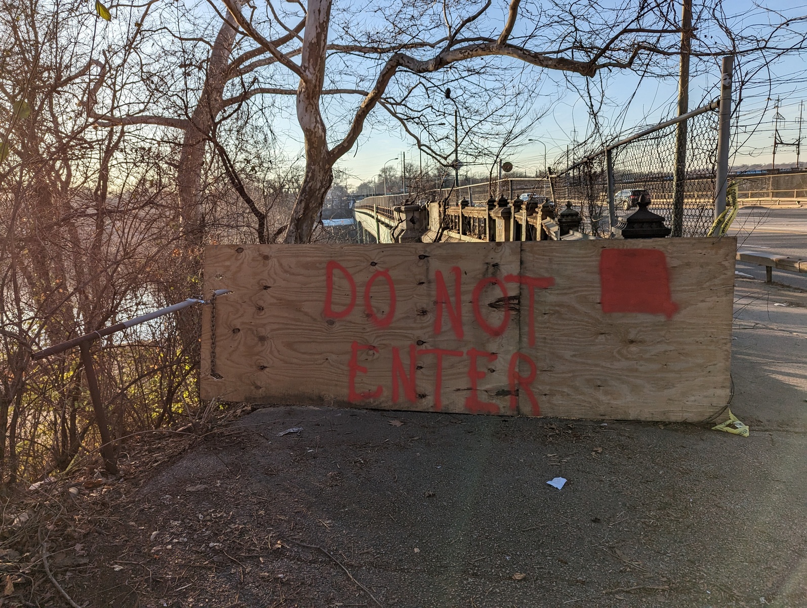 Photographic documentation of the work as submitted to the city's 311 record.