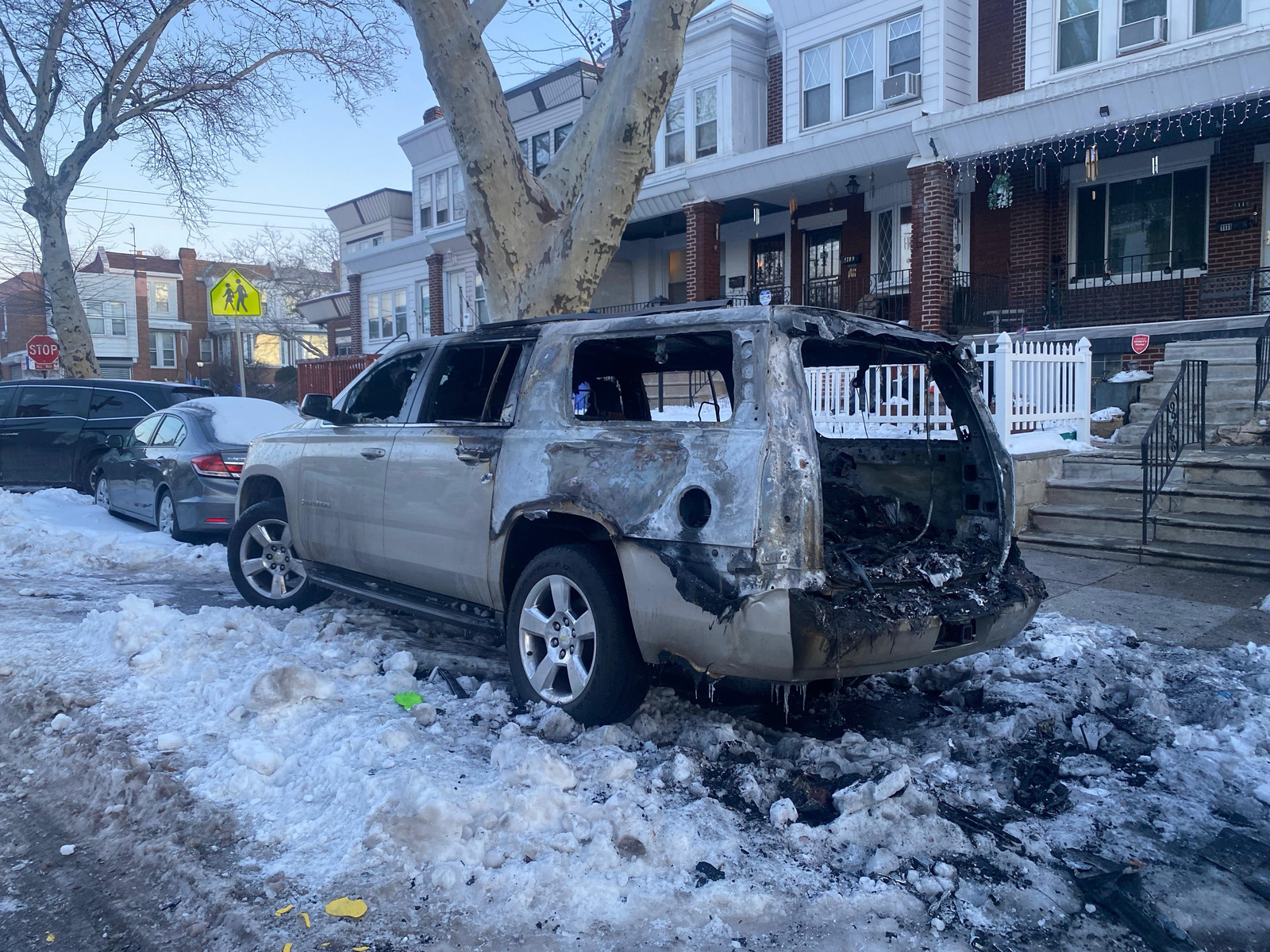 Photographic documentation of the work as submitted to the city's 311 record.