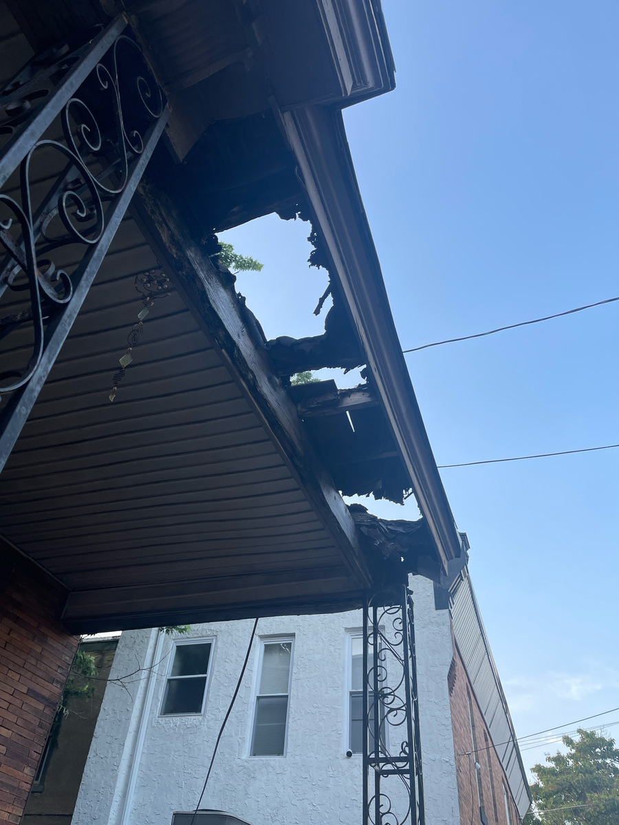 Photographic documentation of the work as submitted to the city's 311 record.