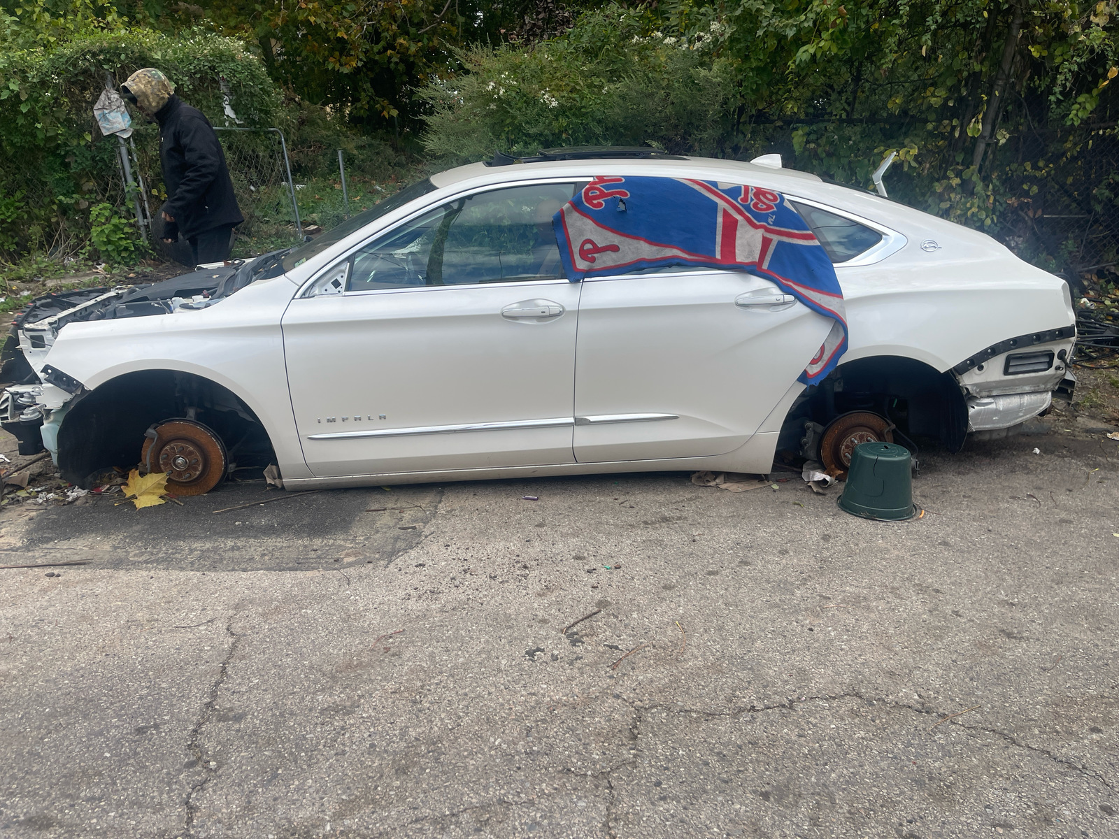 Photographic documentation of the work as submitted to the city's 311 record.