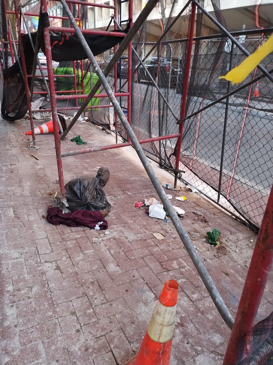 Photographic documentation of the work as submitted to the city's 311 record.