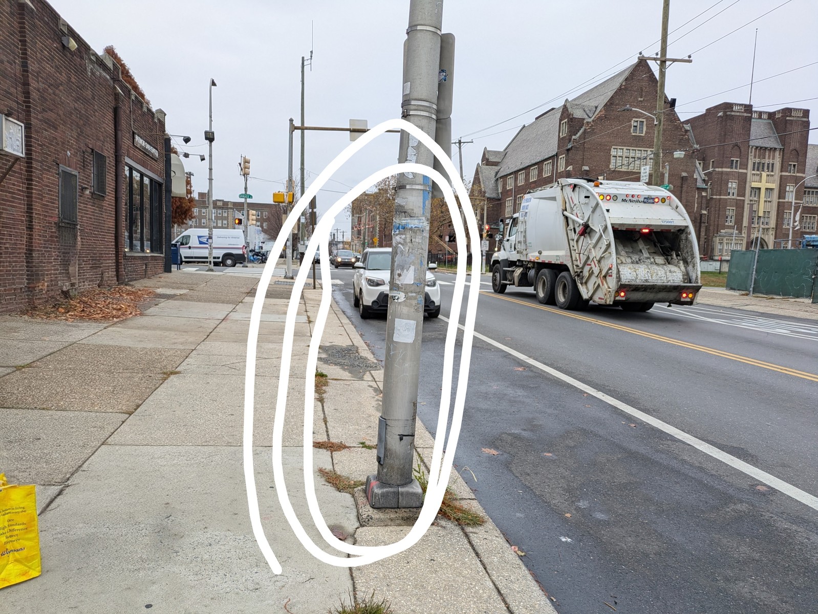 Photographic documentation of the work as submitted to the city's 311 record.