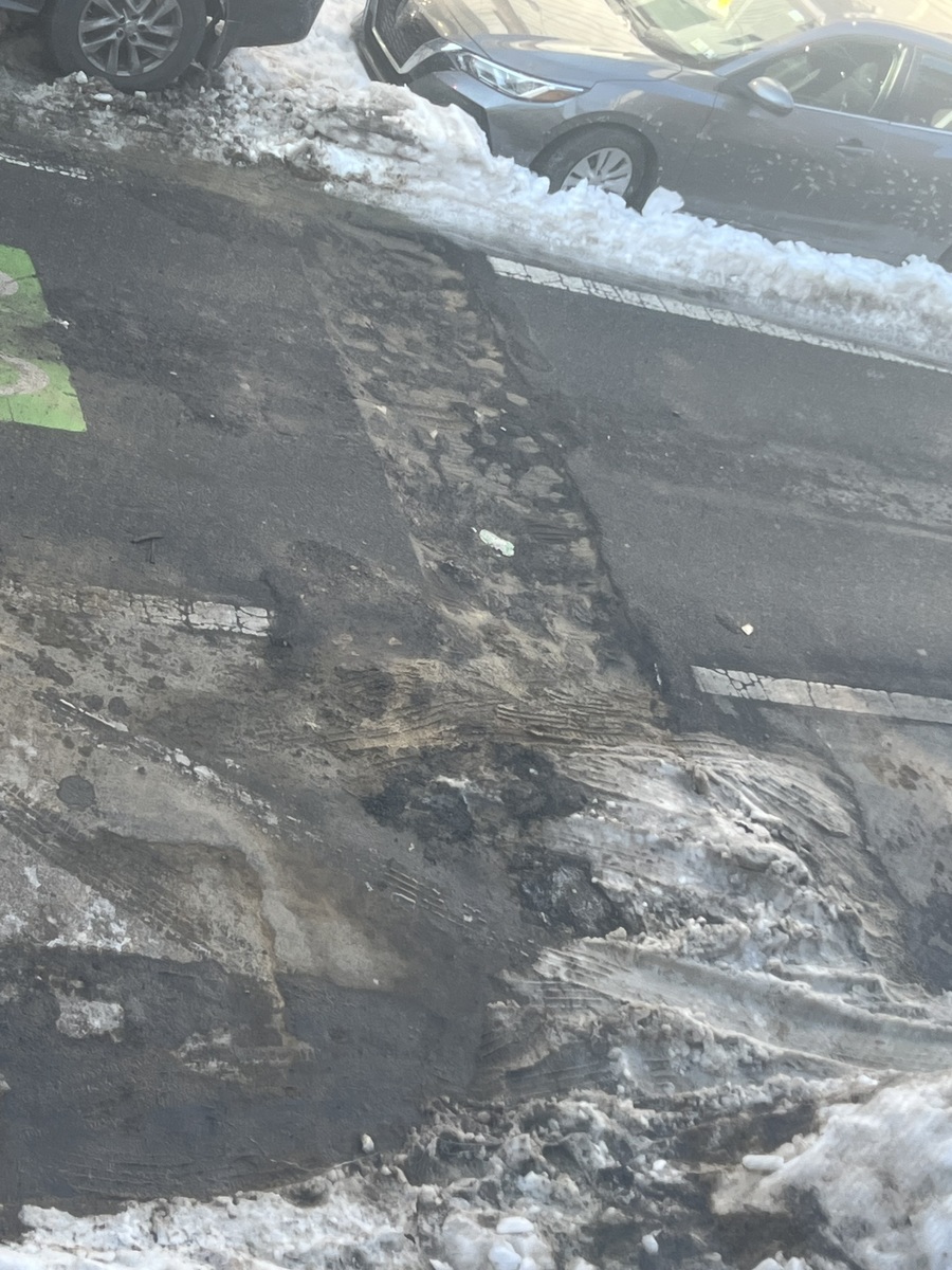 Photographic documentation of the work as submitted to the city's 311 record.