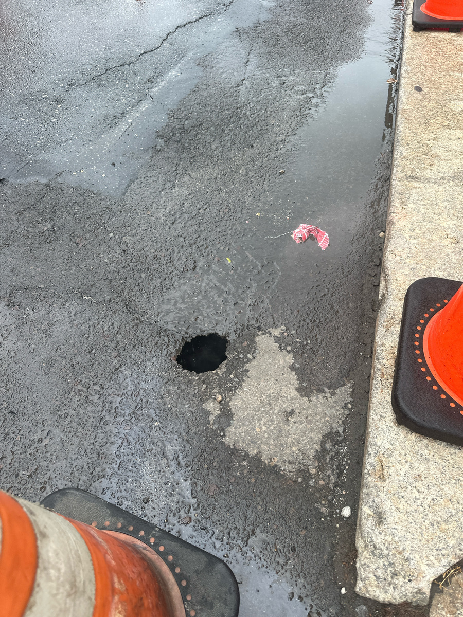 Photographic documentation of the work as submitted to the city's 311 record.