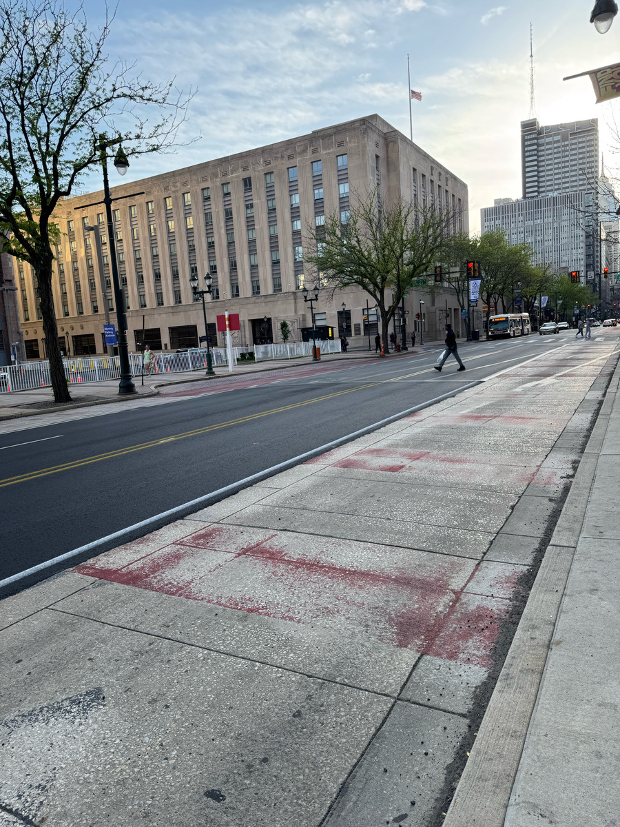 Photographic documentation of the work as submitted to the city's 311 record.