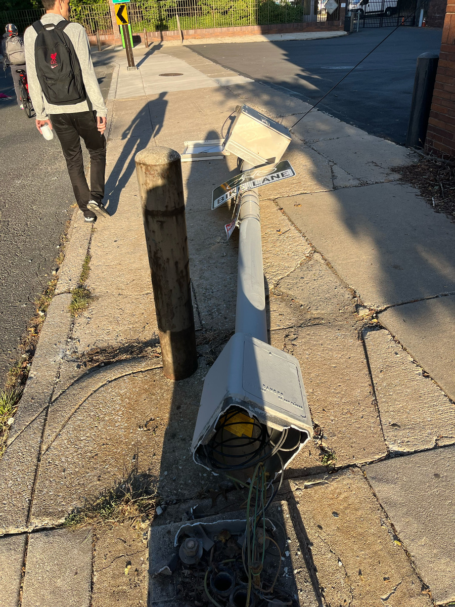 Photographic documentation of the work as submitted to the city's 311 record.