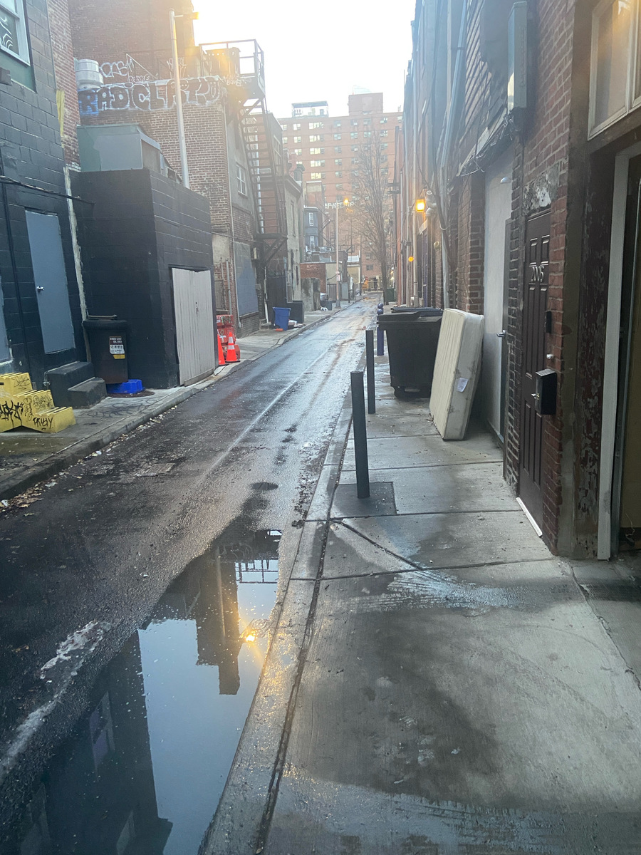 Photographic documentation of the work as submitted to the city's 311 record.
