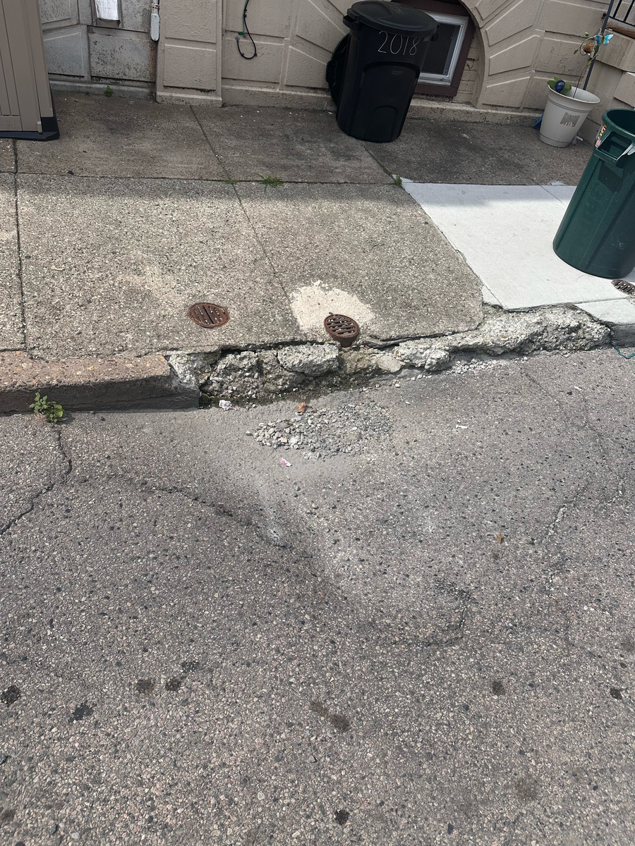 Photographic documentation of the work as submitted to the city's 311 record.