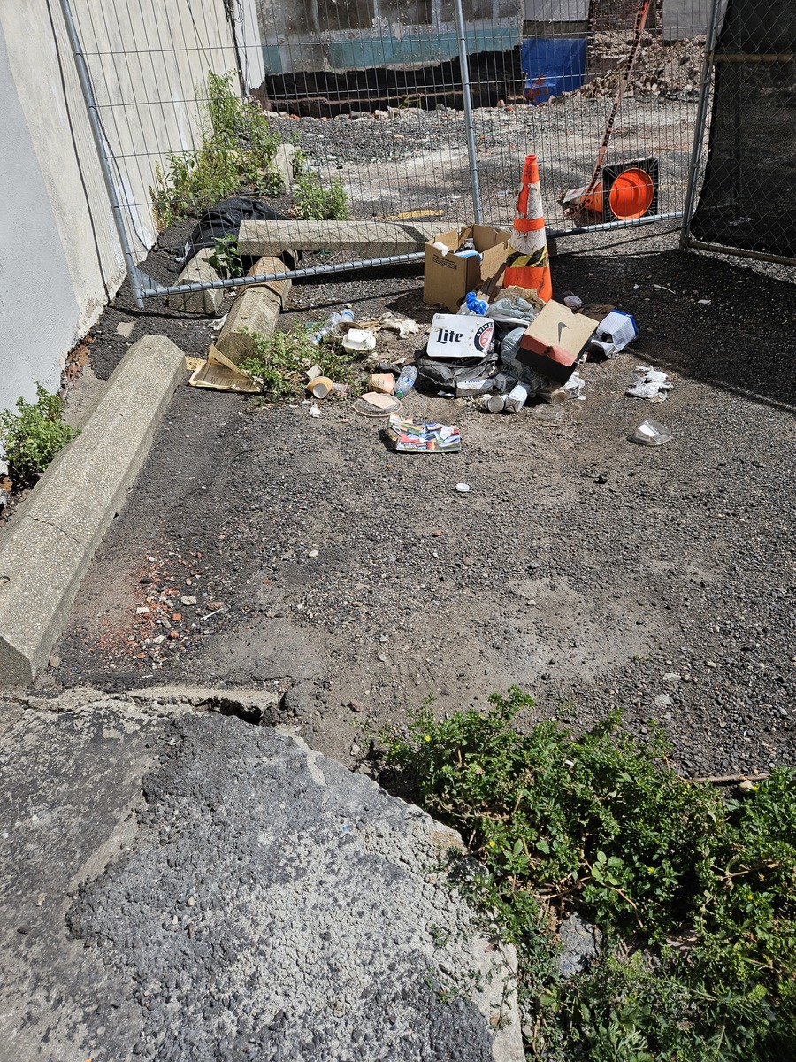 Photographic documentation of the work as submitted to the city's 311 record.