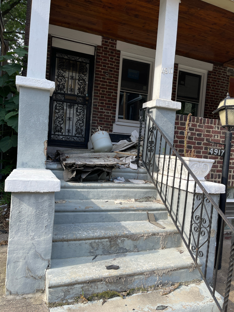 Photographic documentation of the work as submitted to the city's 311 record.