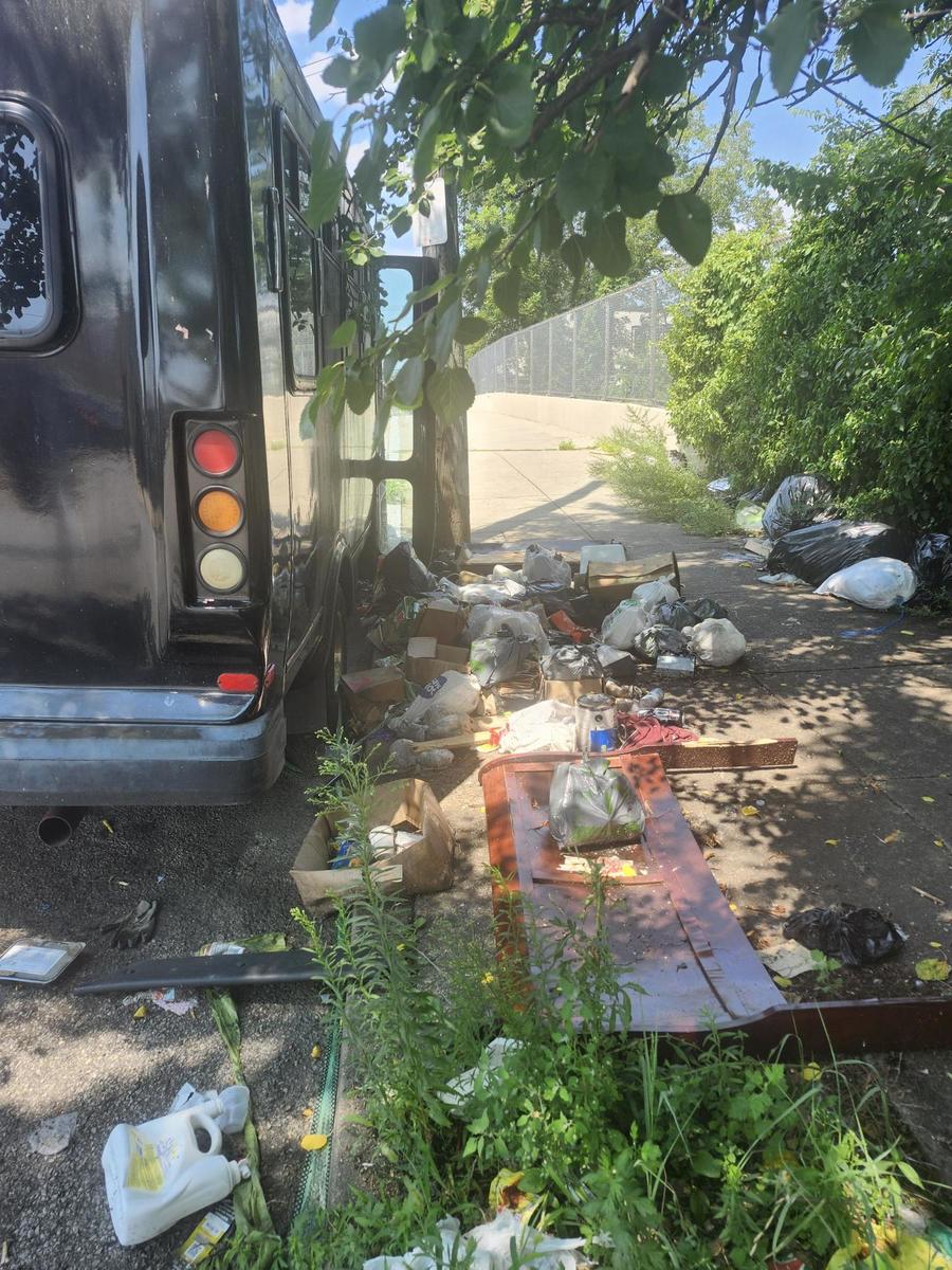 Photographic documentation of the work as submitted to the city's 311 record.