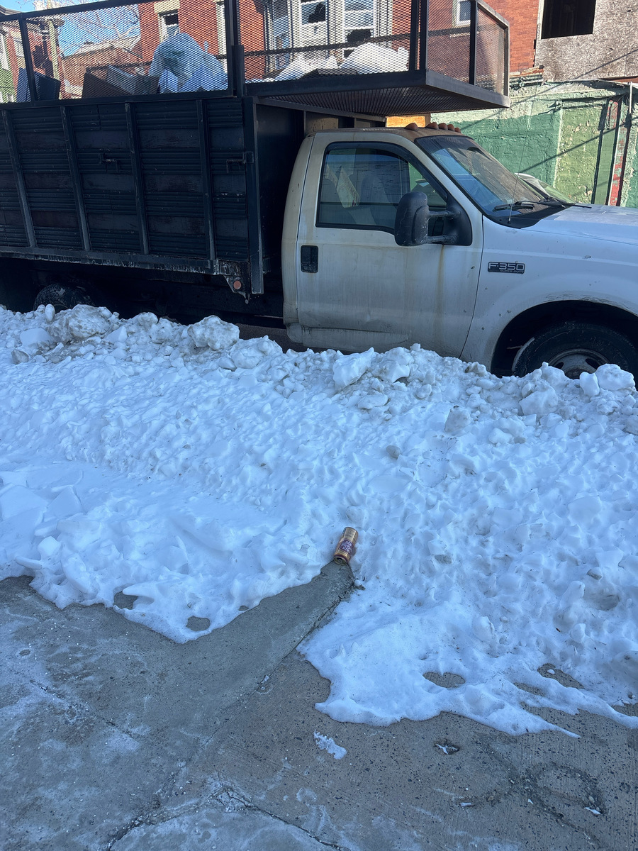 Photographic documentation of the work as submitted to the city's 311 record.