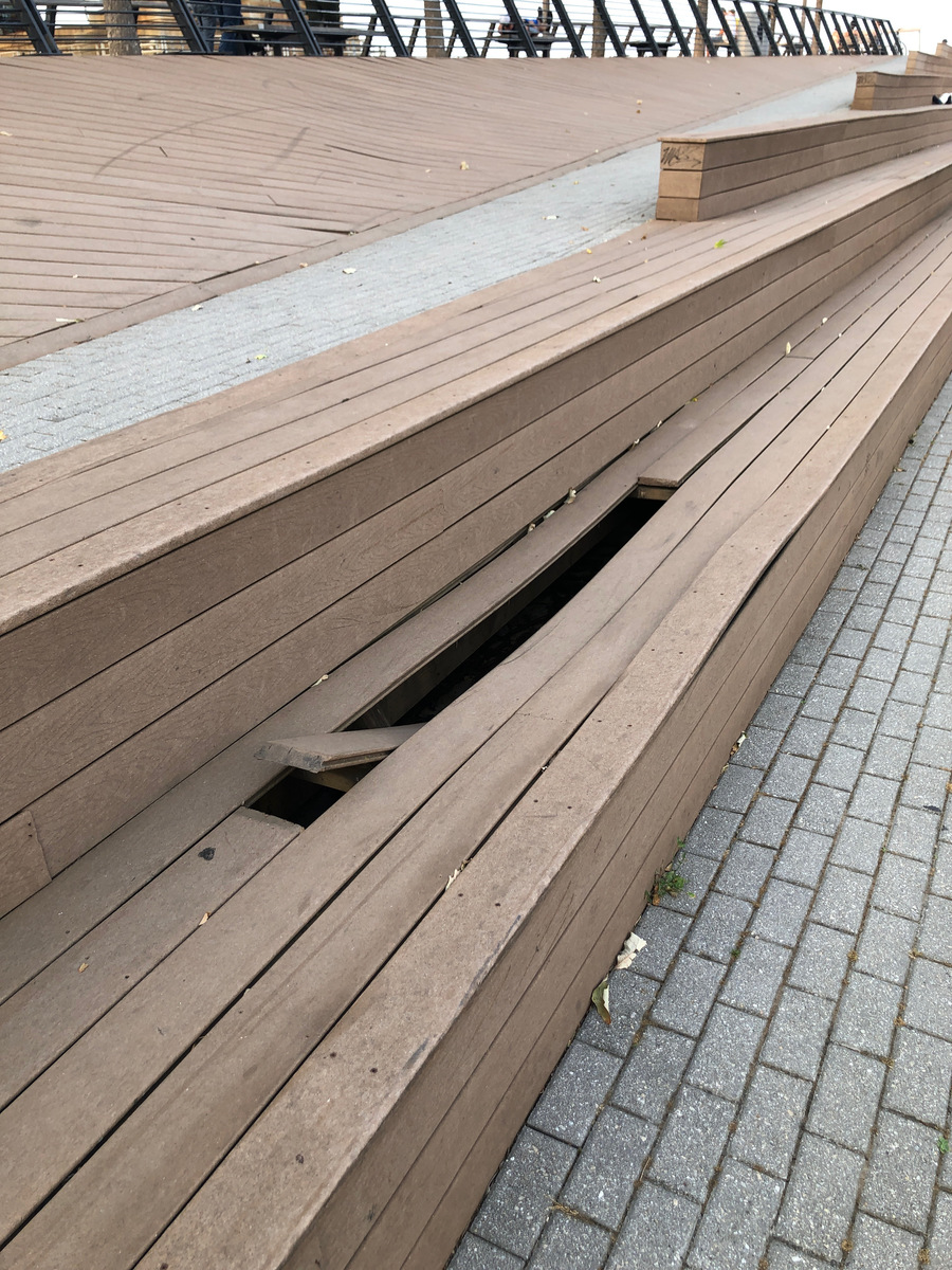 Photographic documentation of the work as submitted to the city's 311 record.