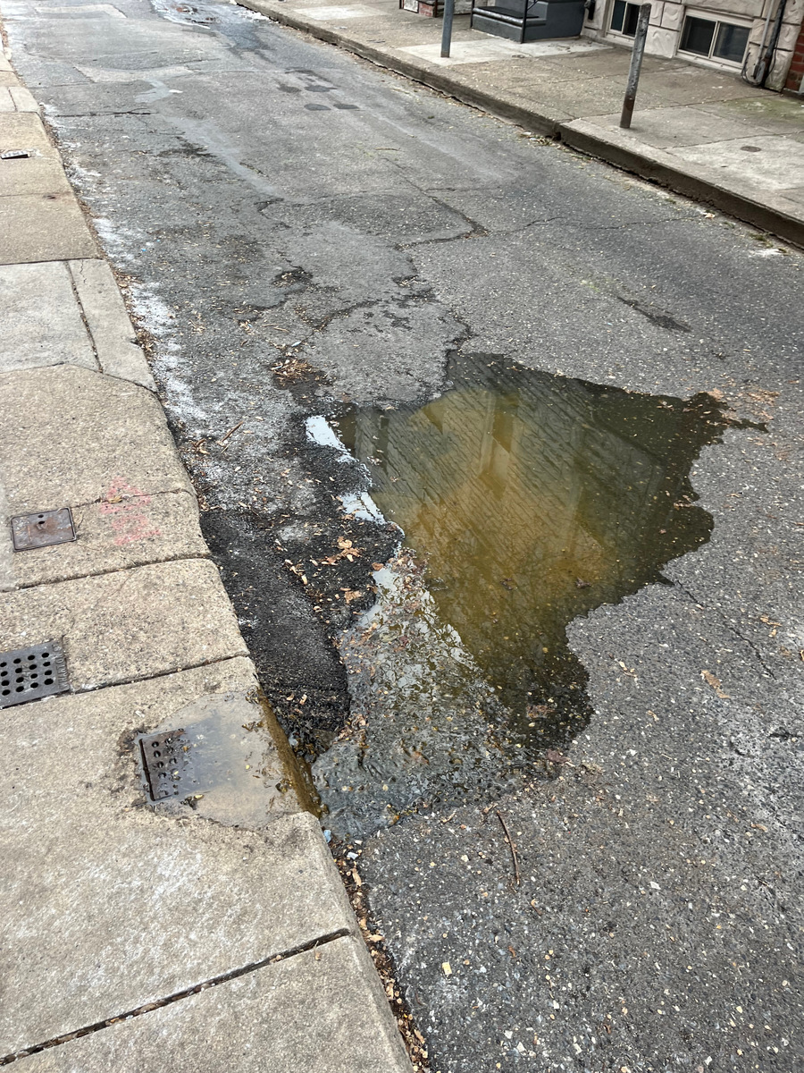 Photographic documentation of the work as submitted to the city's 311 record.