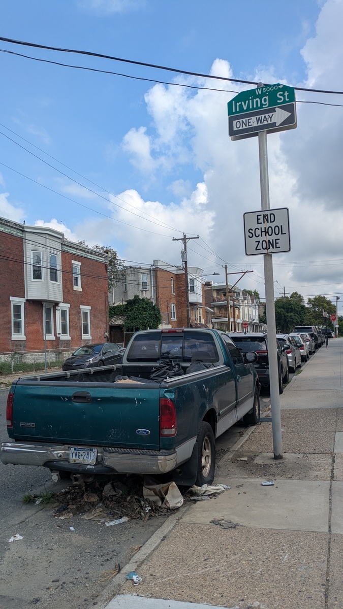Photographic documentation of the work as submitted to the city's 311 record.