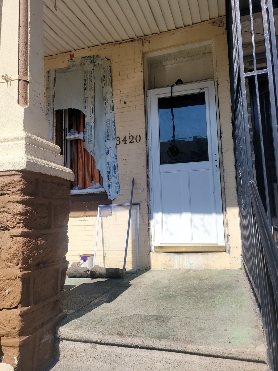Photographic documentation of the work as submitted to the city's 311 record.
