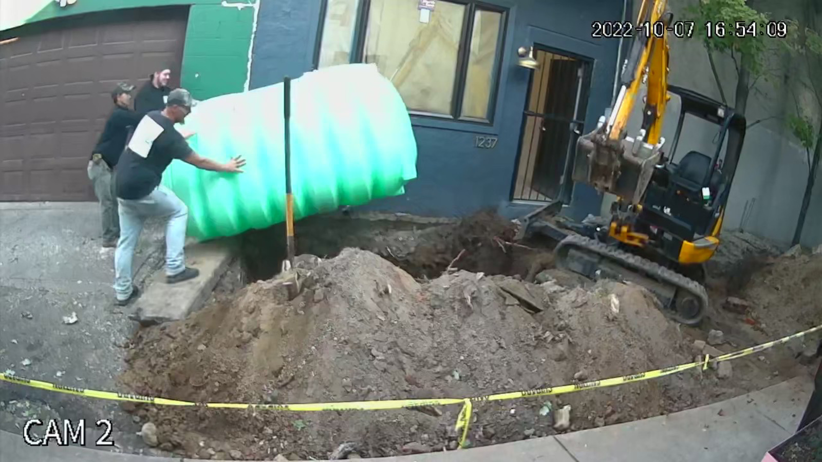 Photographic documentation of the work as submitted to the city's 311 record.
