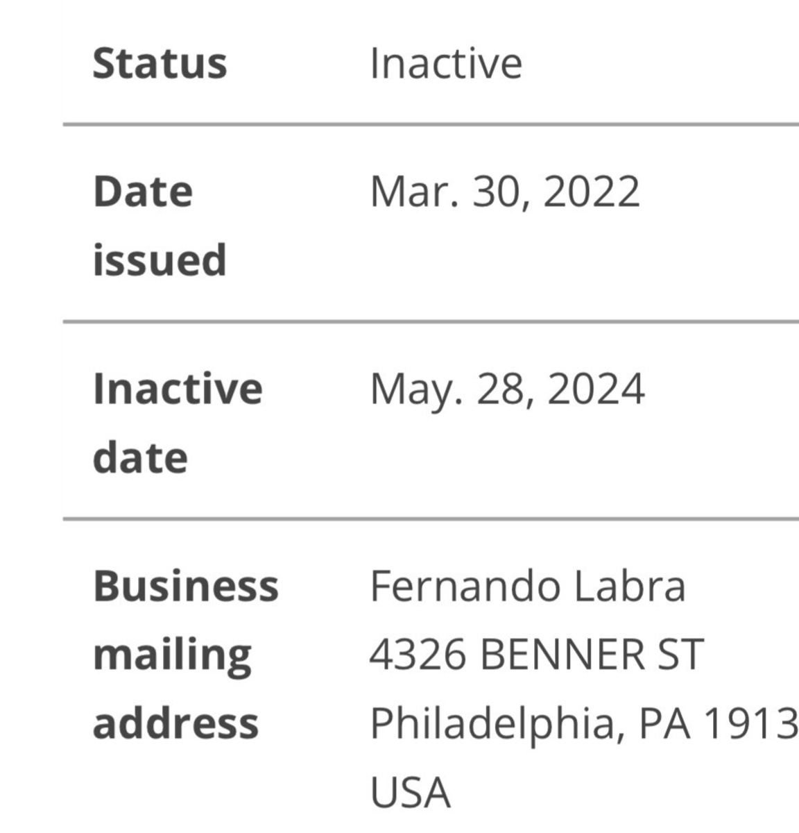 Photographic documentation of the work as submitted to the city's 311 record.