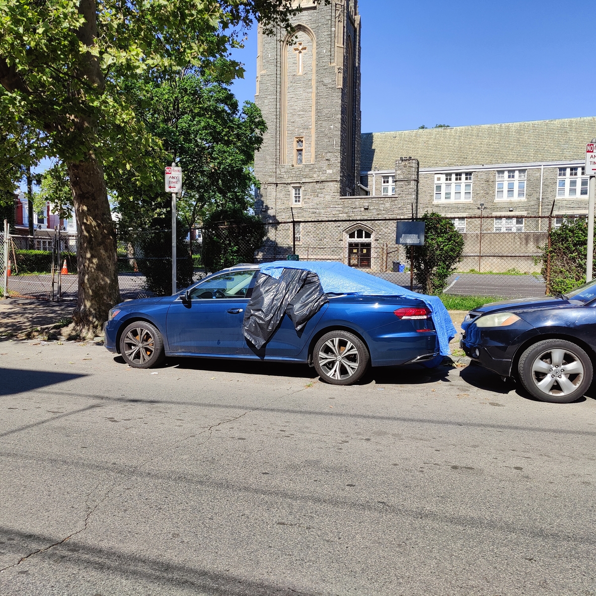 Photographic documentation of the work as submitted to the city's 311 record.