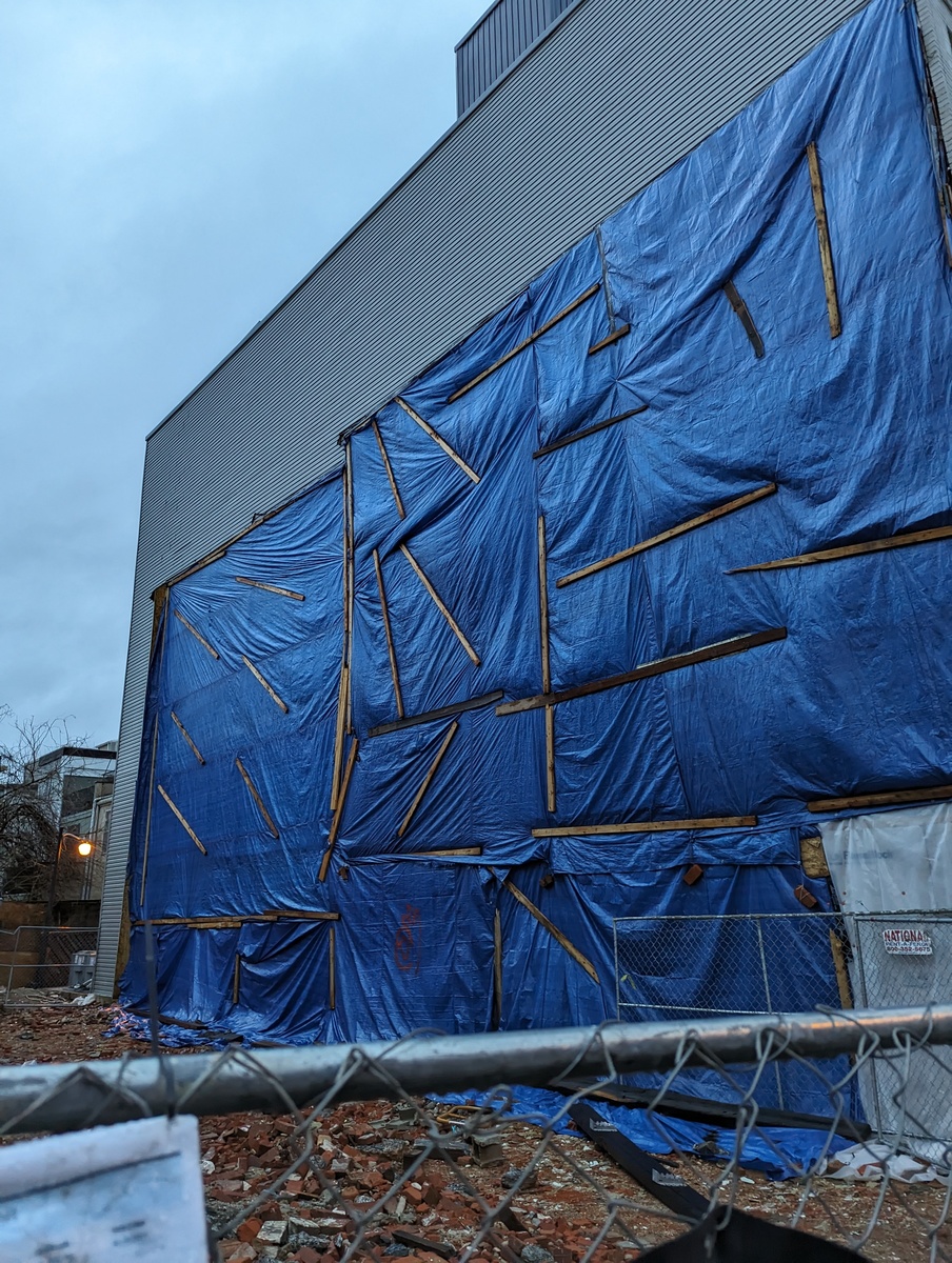 Photographic documentation of the work as submitted to the city's 311 record.