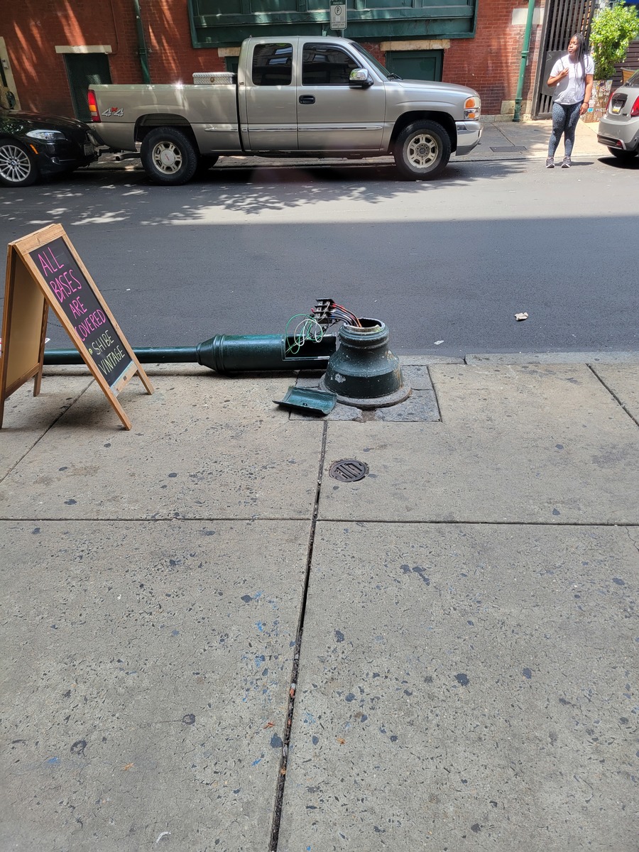 Photographic documentation of the work as submitted to the city's 311 record.