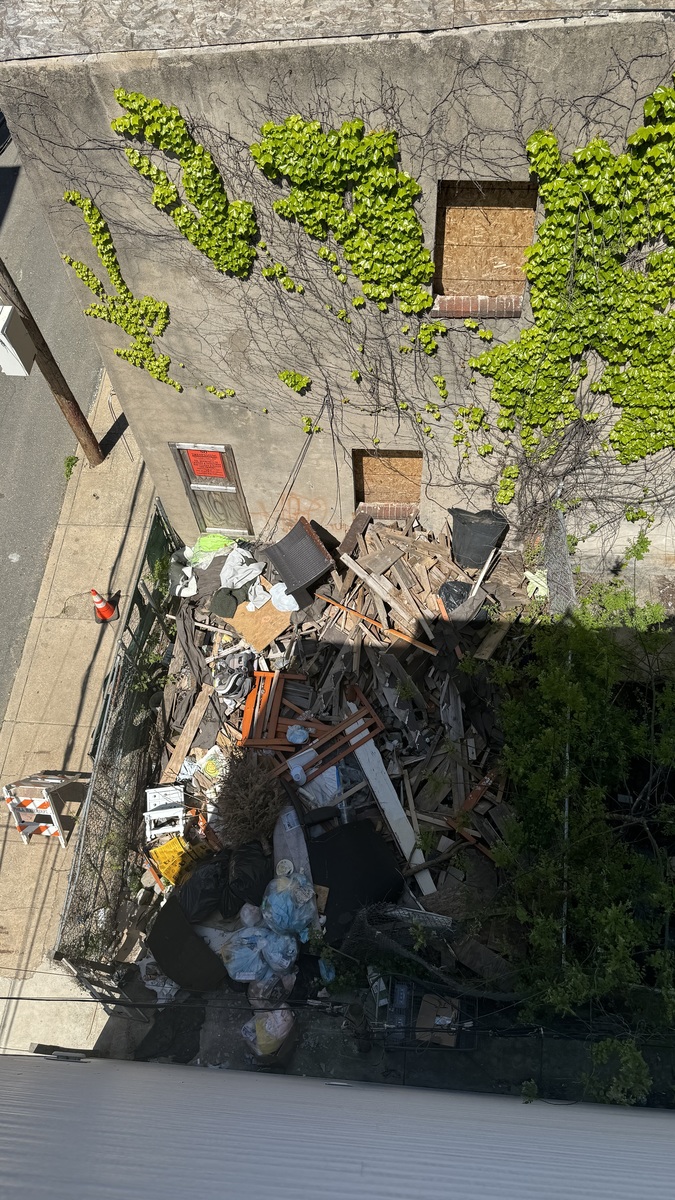 Photographic documentation of the work as submitted to the city's 311 record.