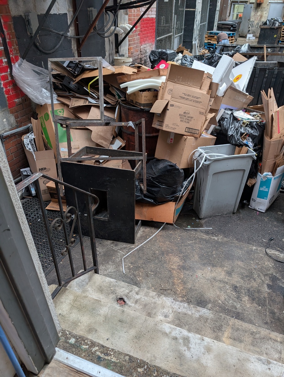 Photographic documentation of the work as submitted to the city's 311 record.