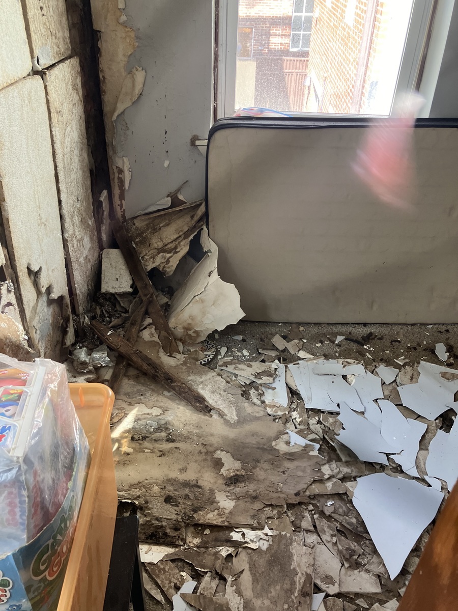 Photographic documentation of the work as submitted to the city's 311 record.