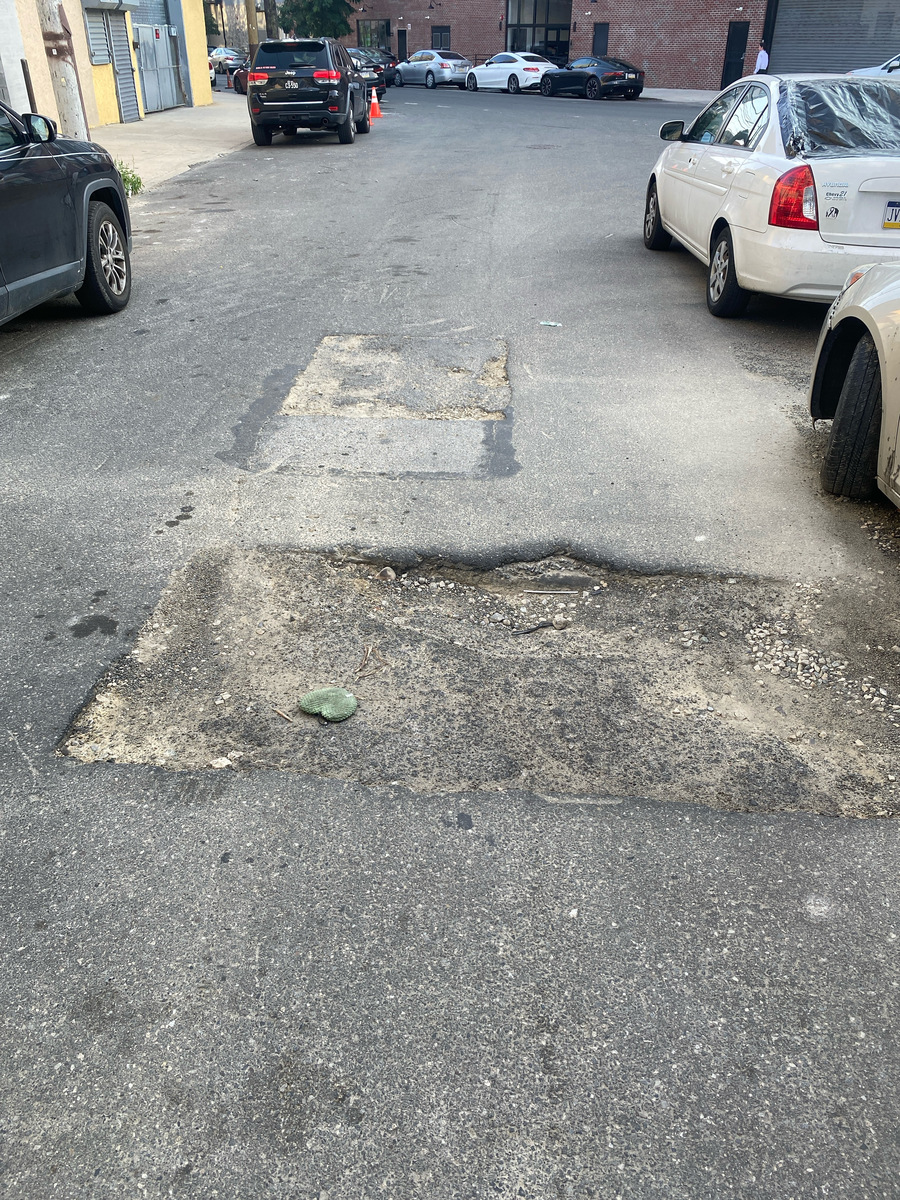 Photographic documentation of the work as submitted to the city's 311 record.