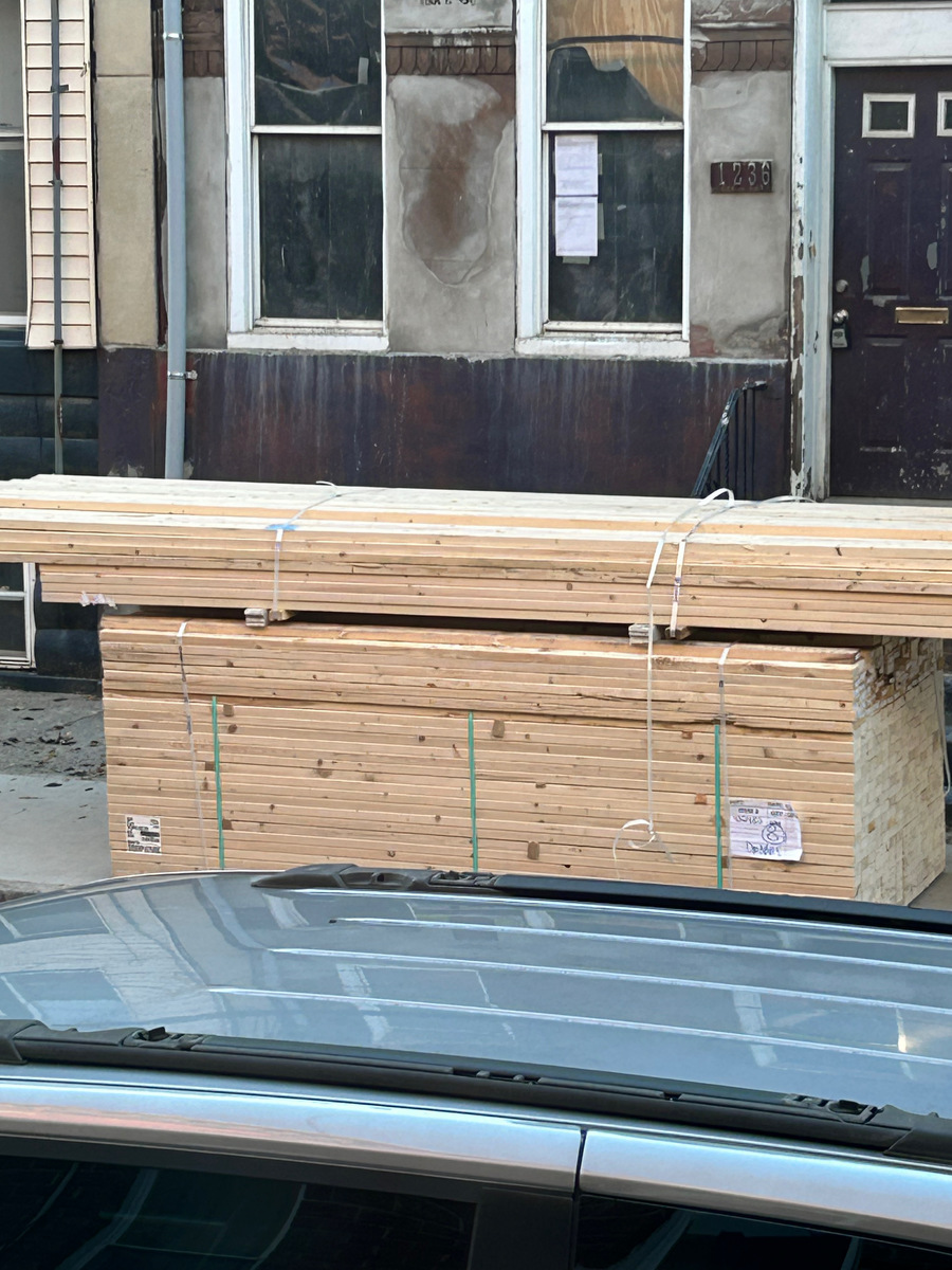 Photographic documentation of the work as submitted to the city's 311 record.
