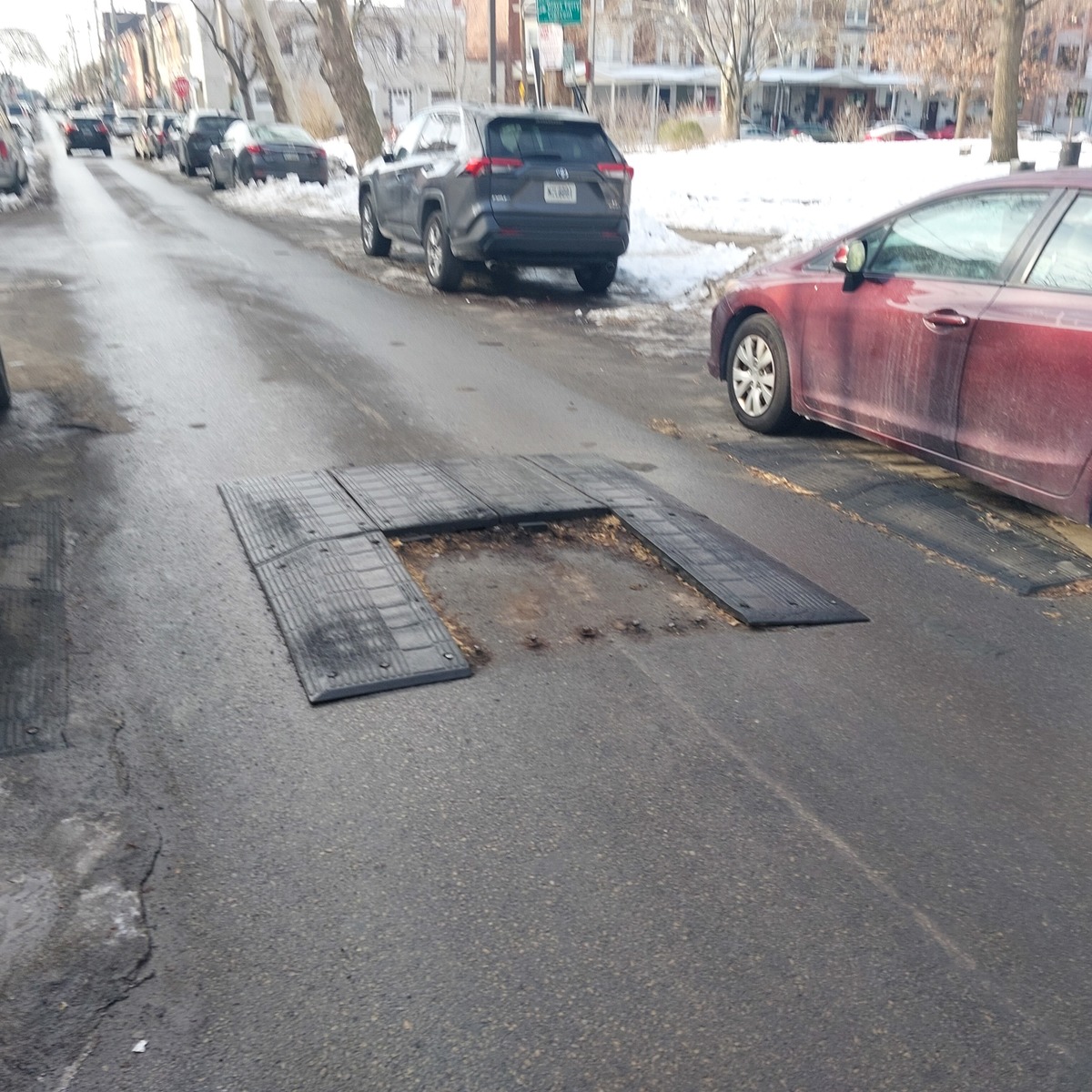 Photographic documentation of the work as submitted to the city's 311 record.