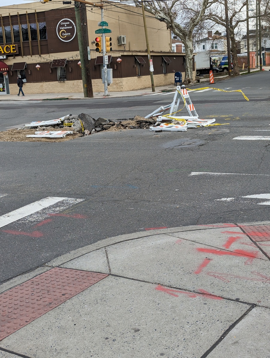 Photographic documentation of the work as submitted to the city's 311 record.