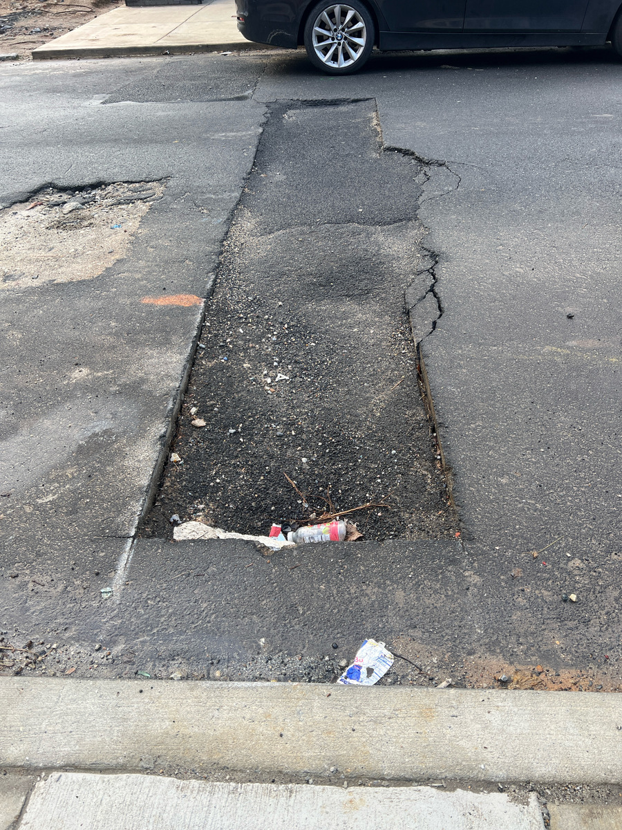 Photographic documentation of the work as submitted to the city's 311 record.