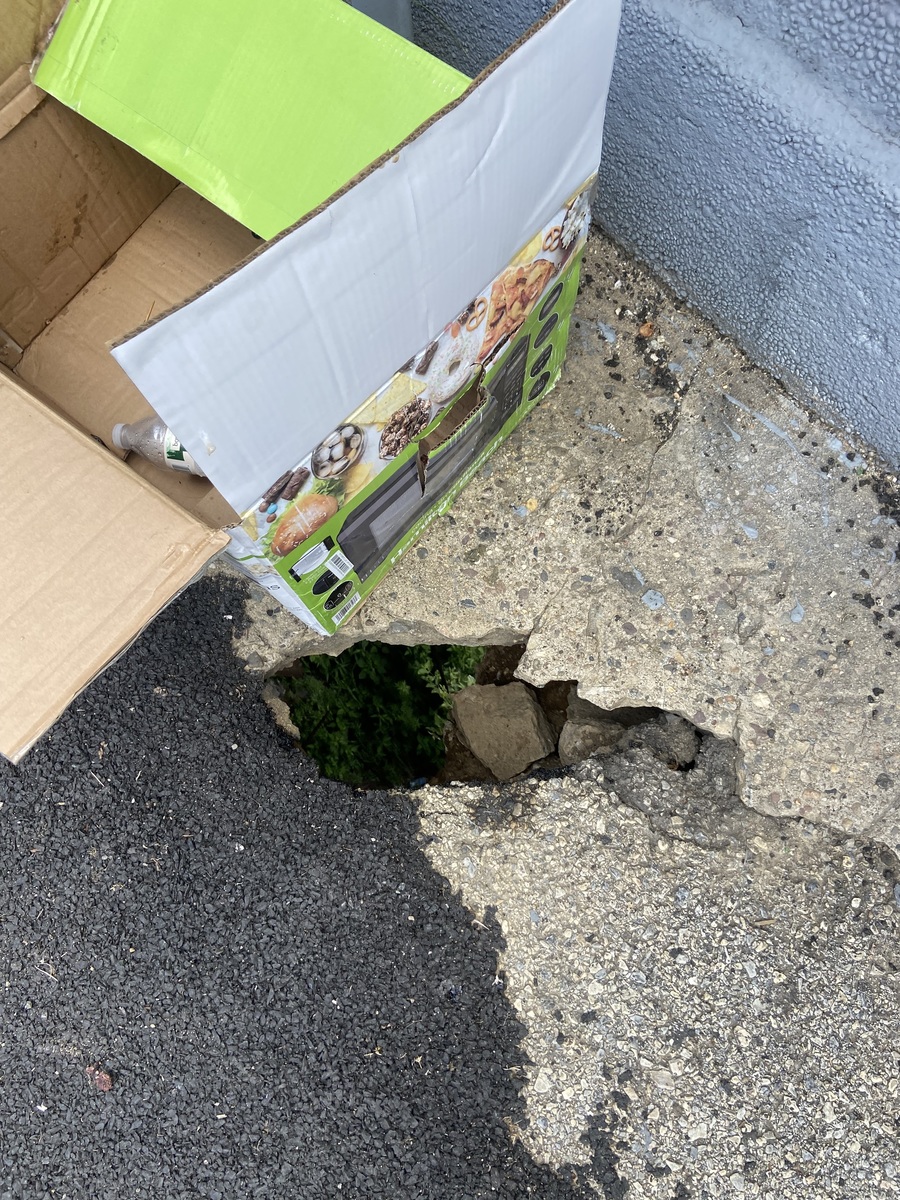 Photographic documentation of the work as submitted to the city's 311 record.
