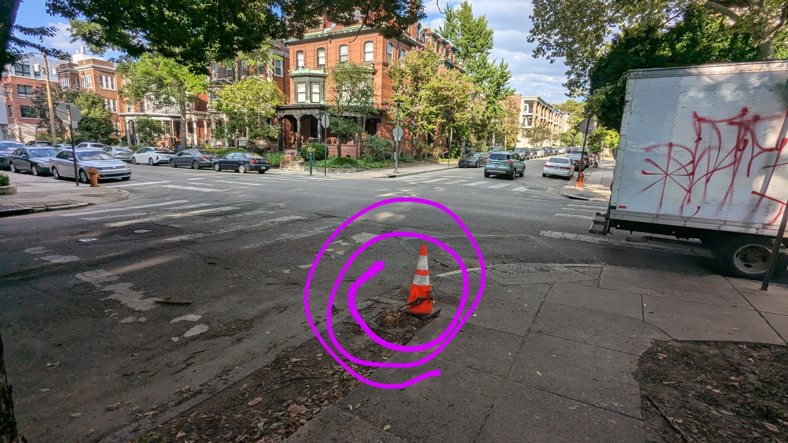 Photographic documentation of the work as submitted to the city's 311 record.