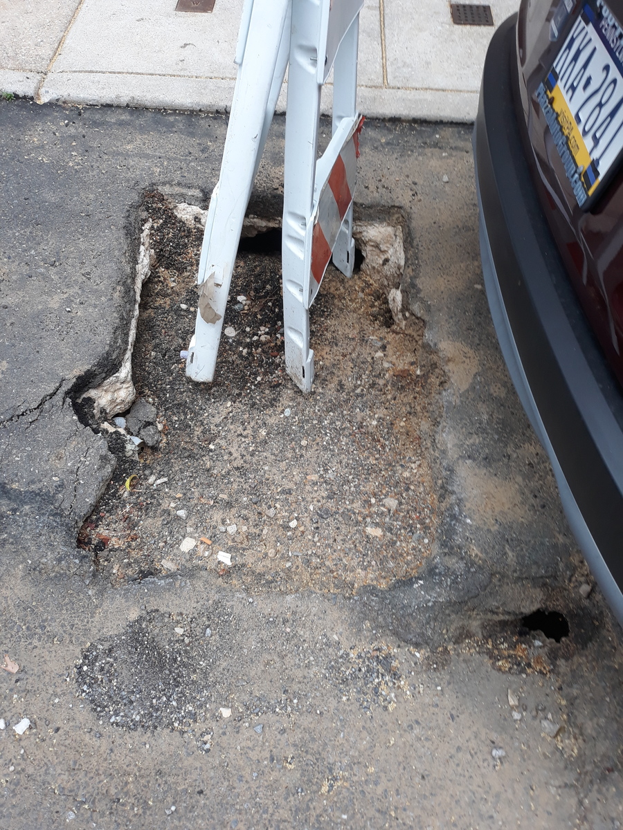 Photographic documentation of the work as submitted to the city's 311 record.